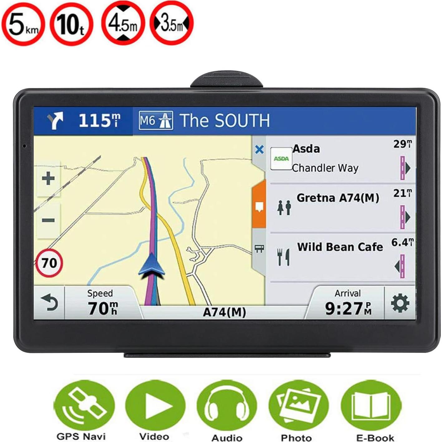 Navegador GPS para Camiones NAVRUF 7" Actualización 2025