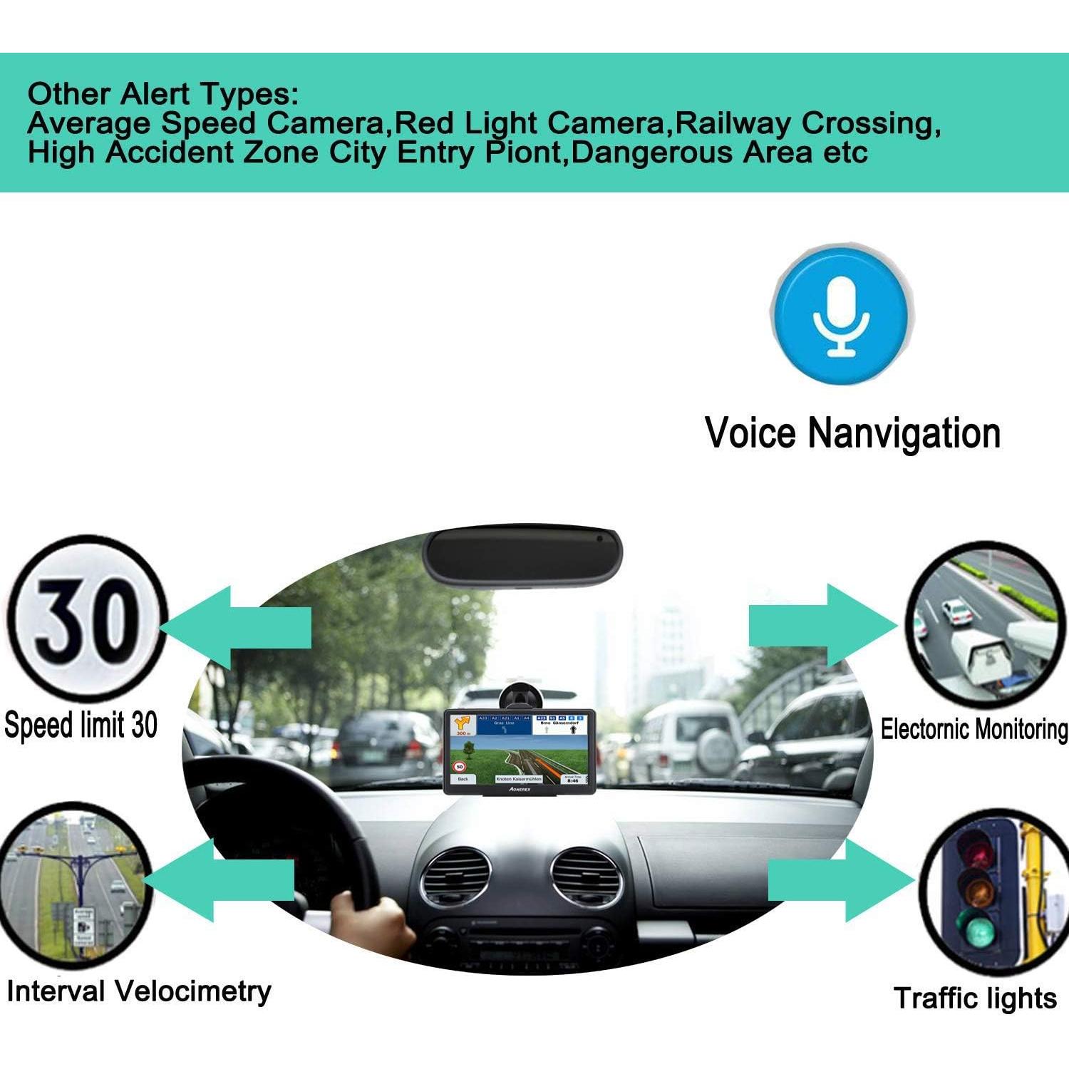 Navegador GPS para Camiones NAVRUF 7" Actualización 2025
