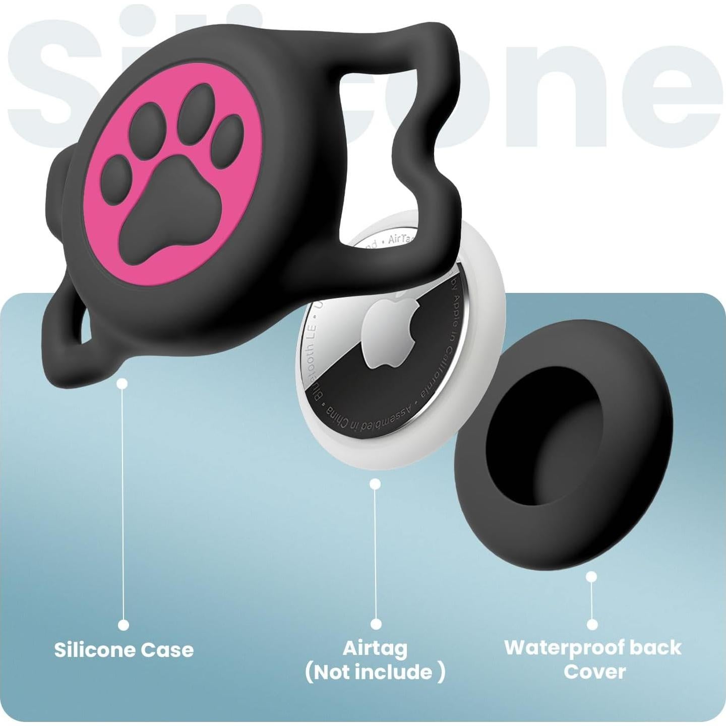 Soporte para Collar de Perro Airtag QRTagLab Impermeable