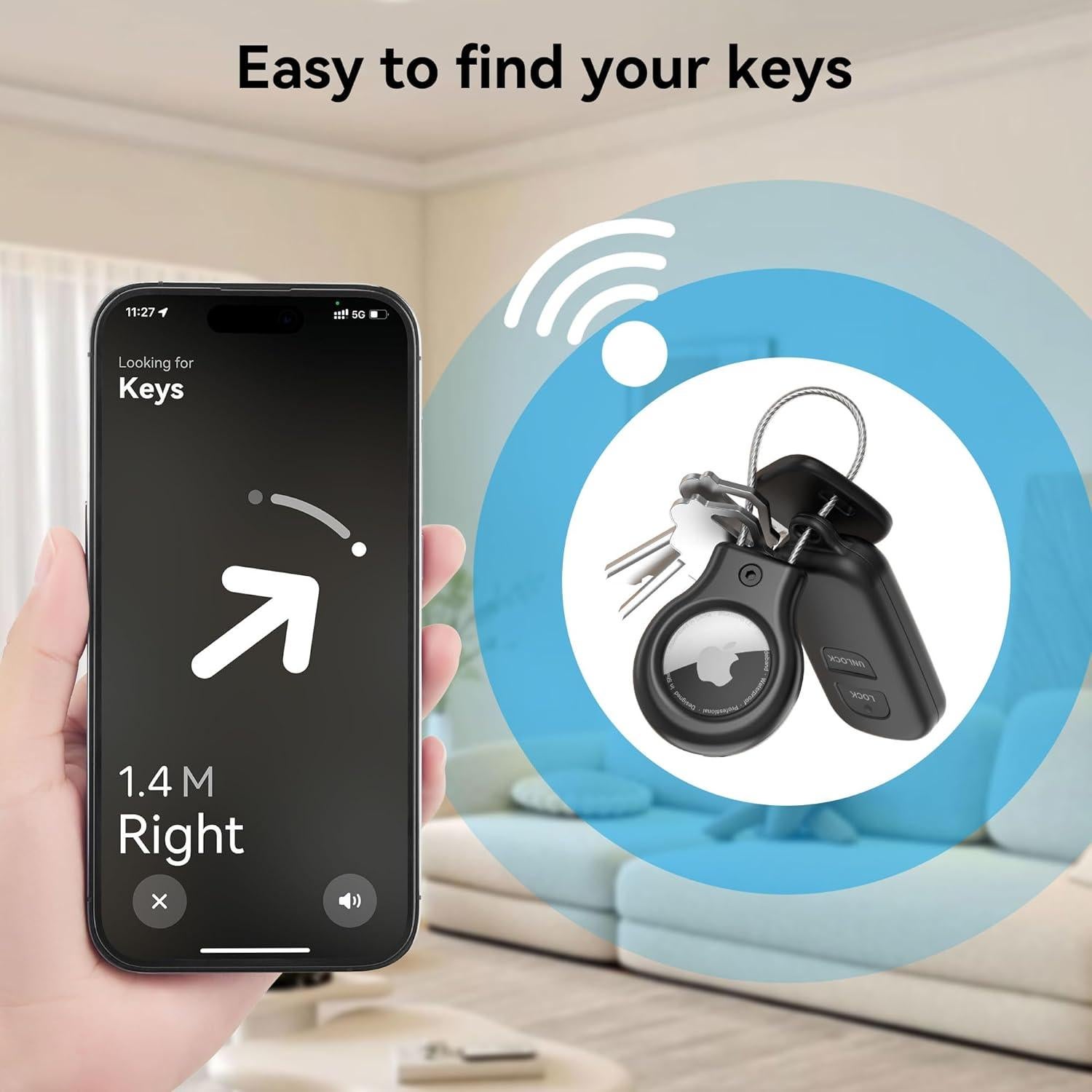 Soporte de Metal para AirTag y Moto Tag SkyArmor - 2 Piezas