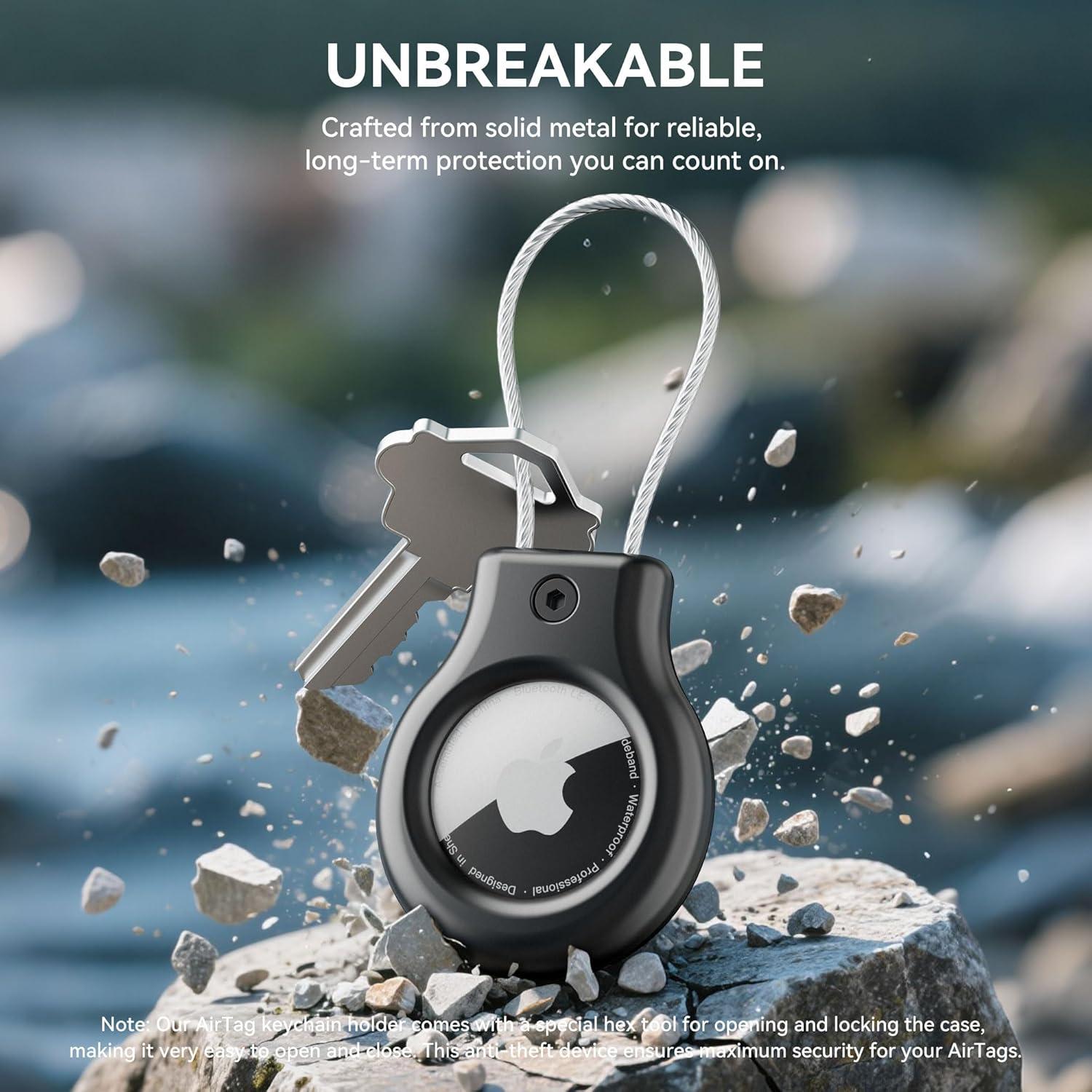 Soporte de Metal para AirTag y Moto Tag SkyArmor - 2 Piezas