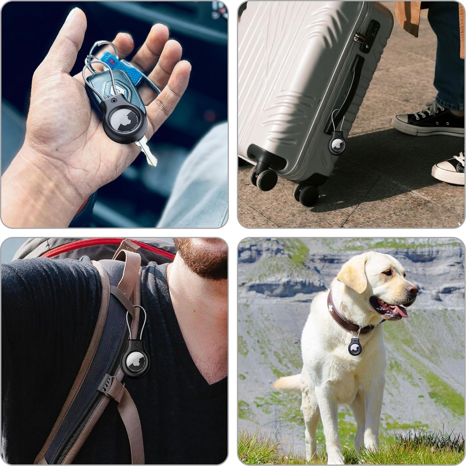 Soporte de Metal para AirTag y Moto Tag SkyArmor - 2 Piezas