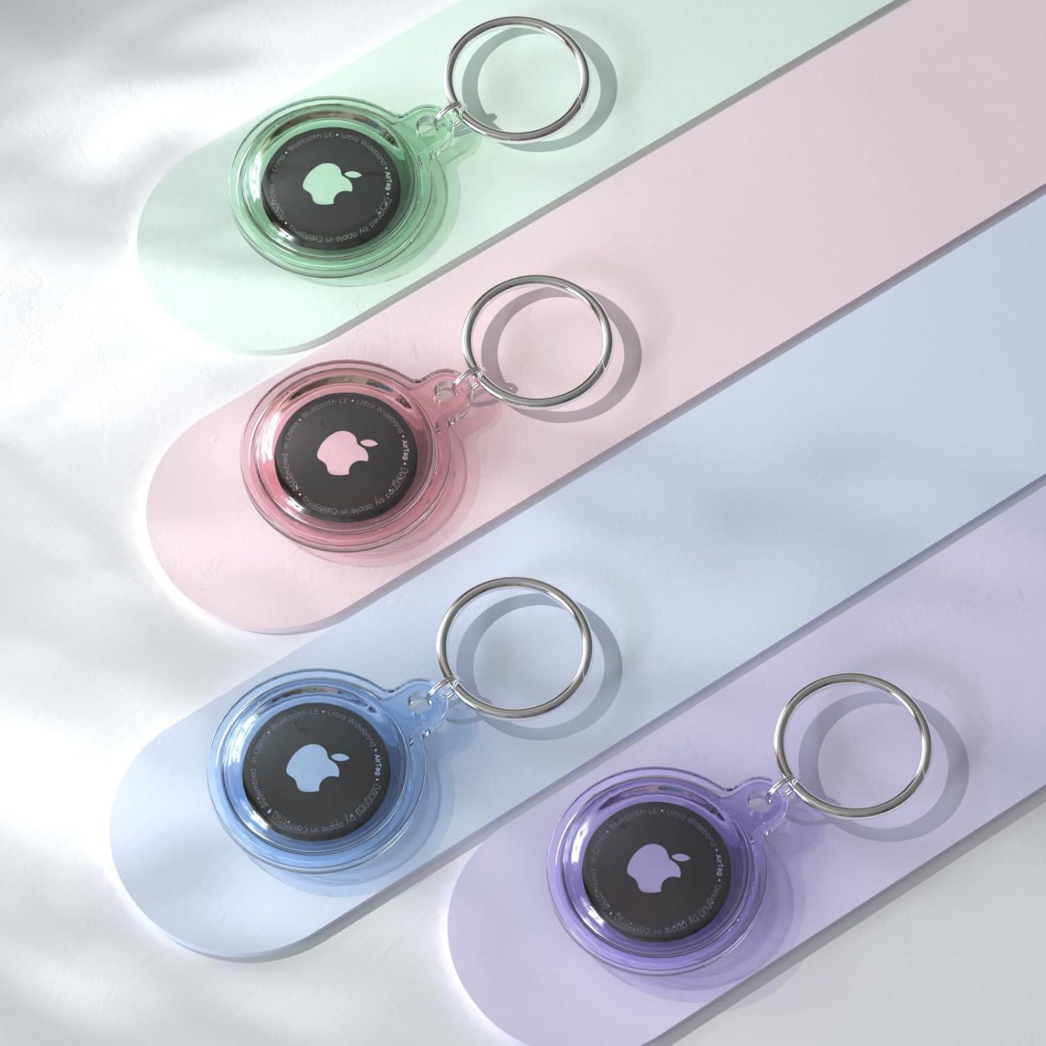 Soporte impermeable para AirTag Dinghe - 4 llaveros colores