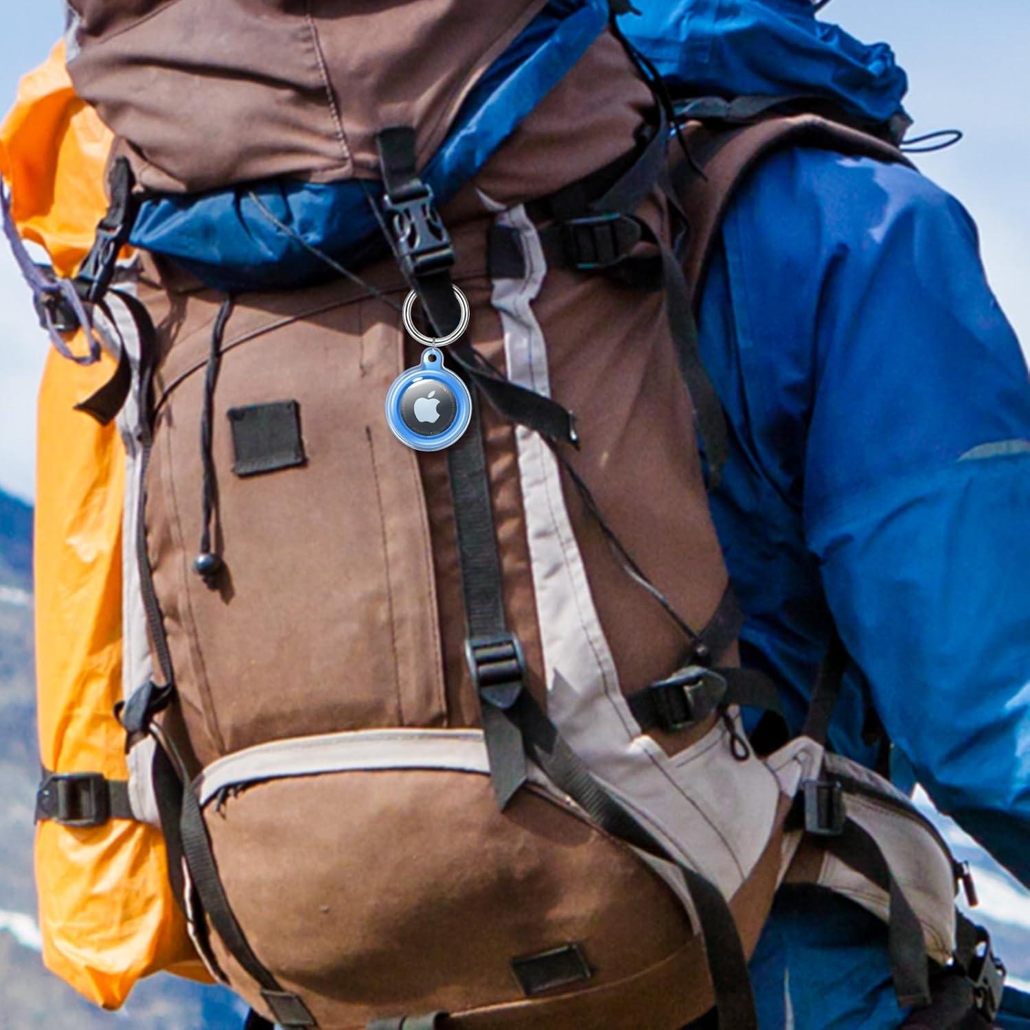 Soporte impermeable para AirTag Dinghe - 4 llaveros colores