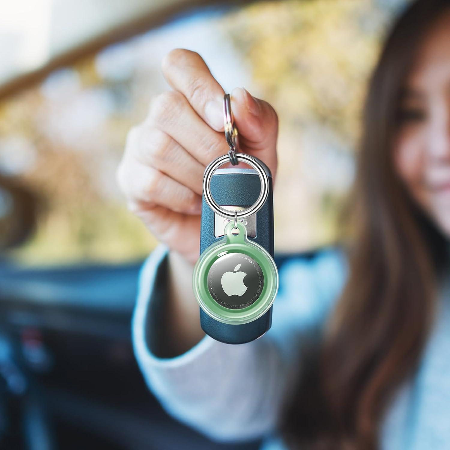 Soporte impermeable para AirTag Dinghe - 4 llaveros colores