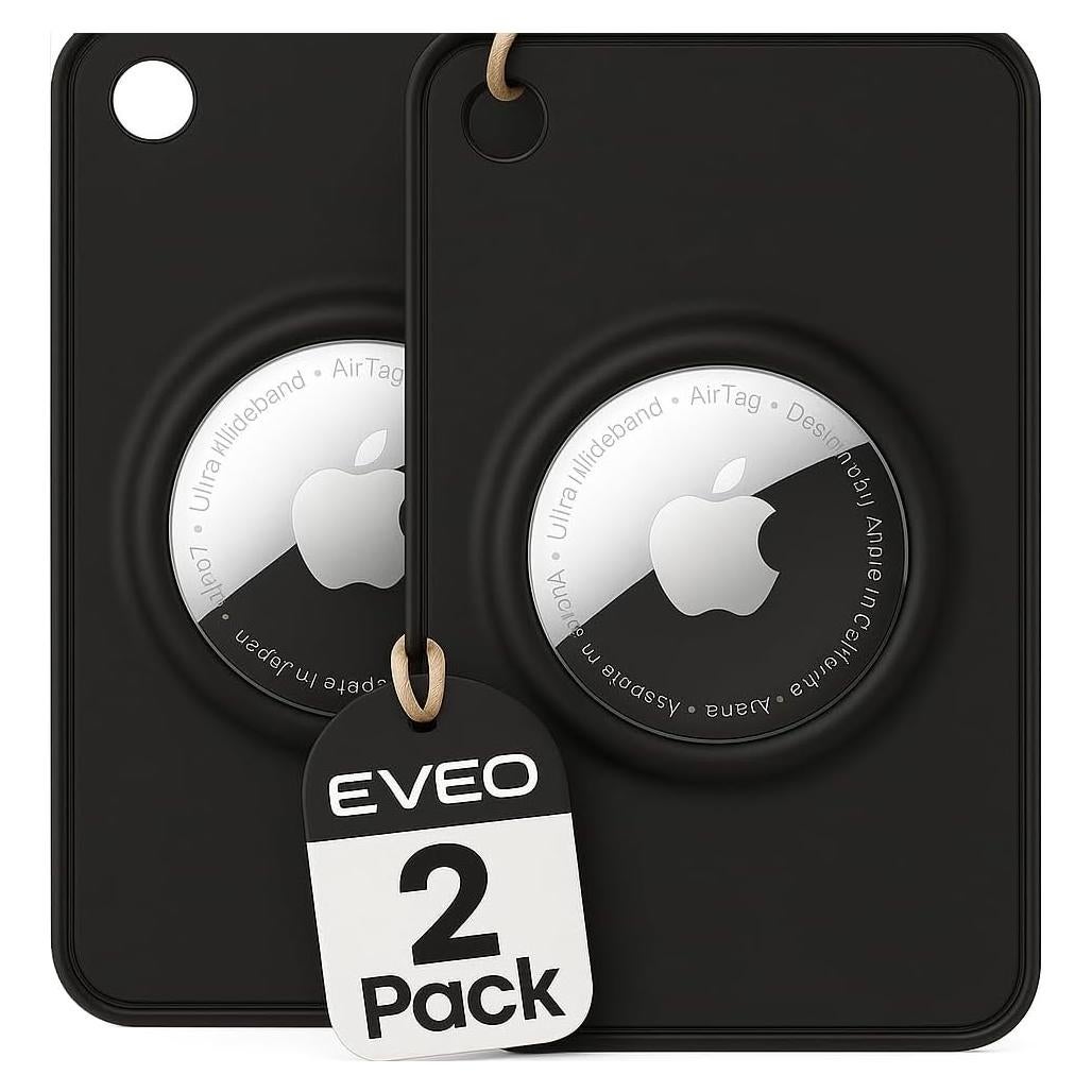 Soporte de Cartera Ultra Delgado EVEO para Apple AirTag - Paquete de 2