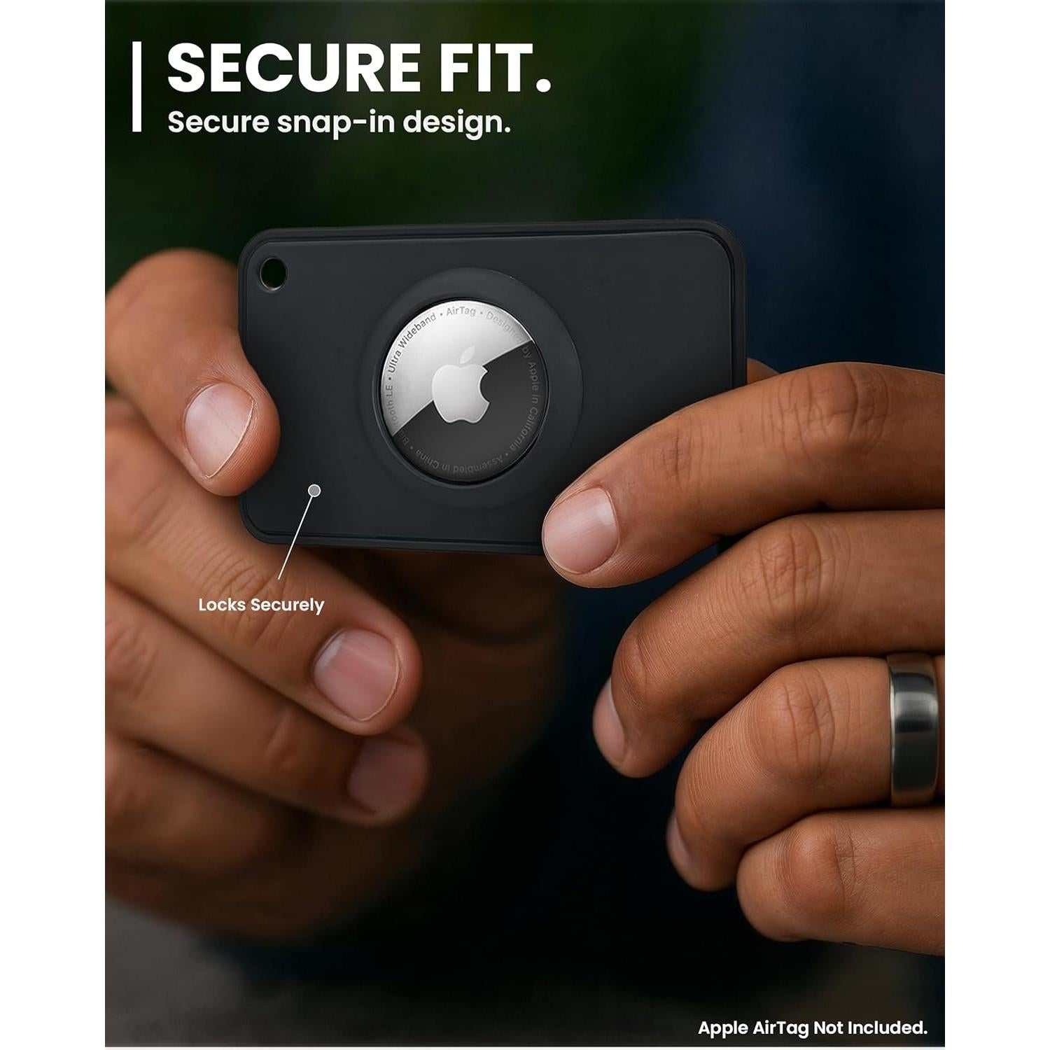 Soporte de Cartera Ultra Delgado EVEO para Apple AirTag - Paquete de 2