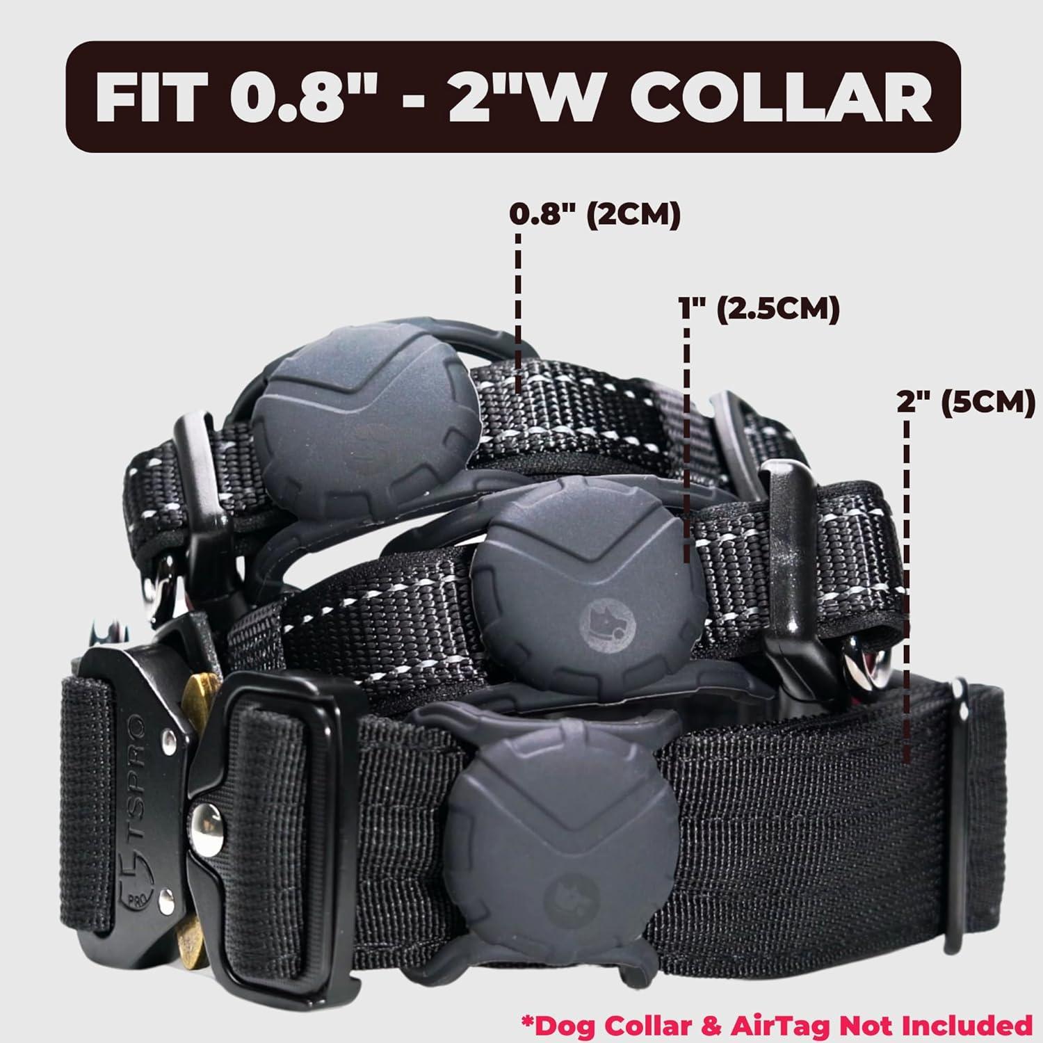 Soporte de Collar de Perro Fossa para Air Tag Grado Militar