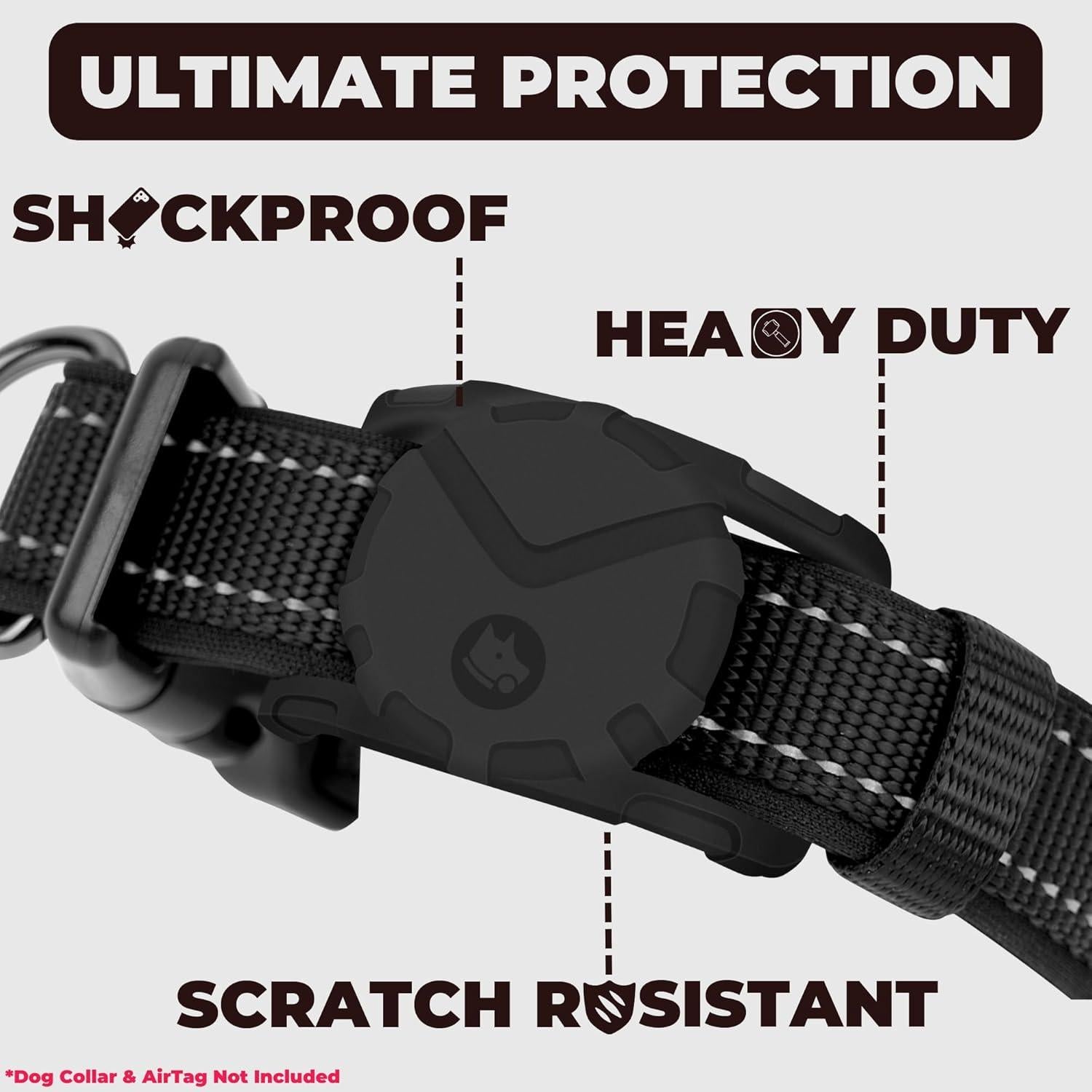 Soporte de Collar de Perro Fossa para Air Tag Grado Militar