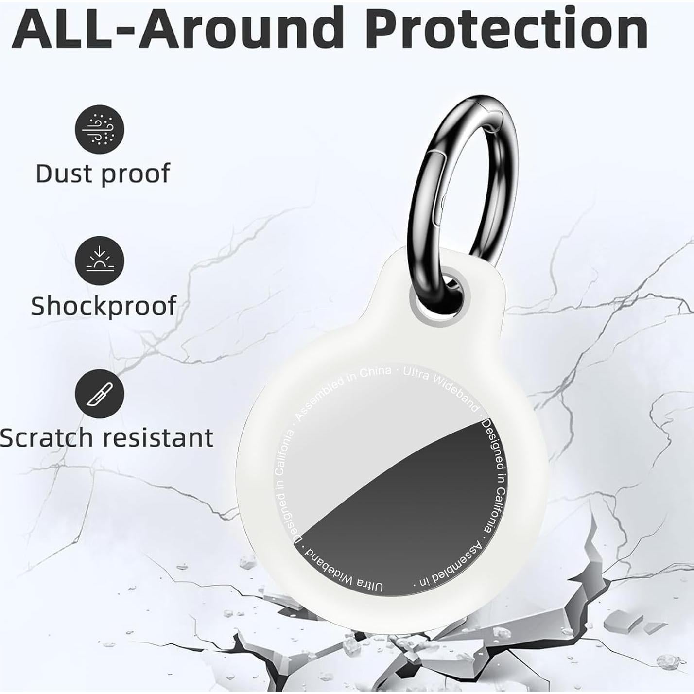 Funda Impermeable TPU para AirTag YOKRWO 4-Pack Multi Color