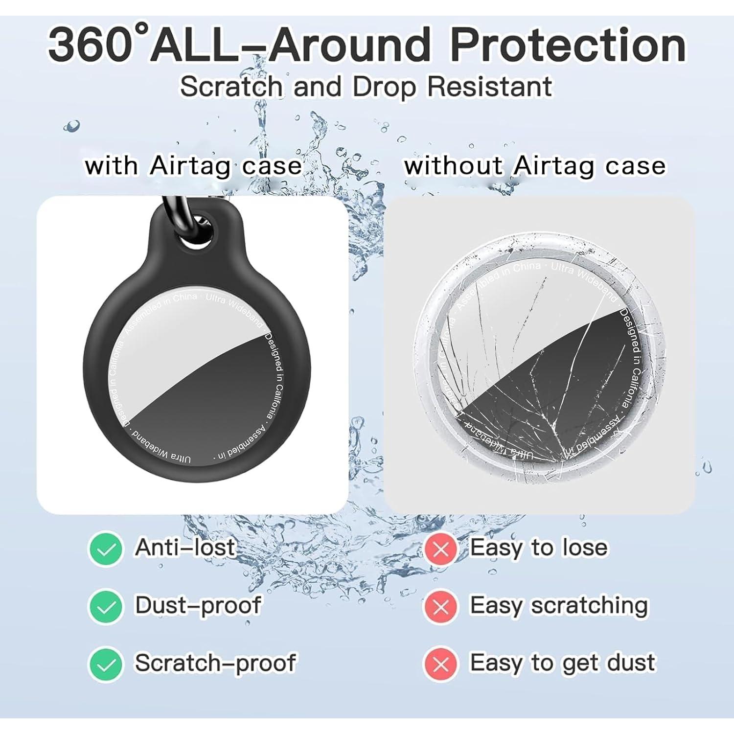 Funda Impermeable TPU para AirTag YOKRWO 4-Pack Multi Color