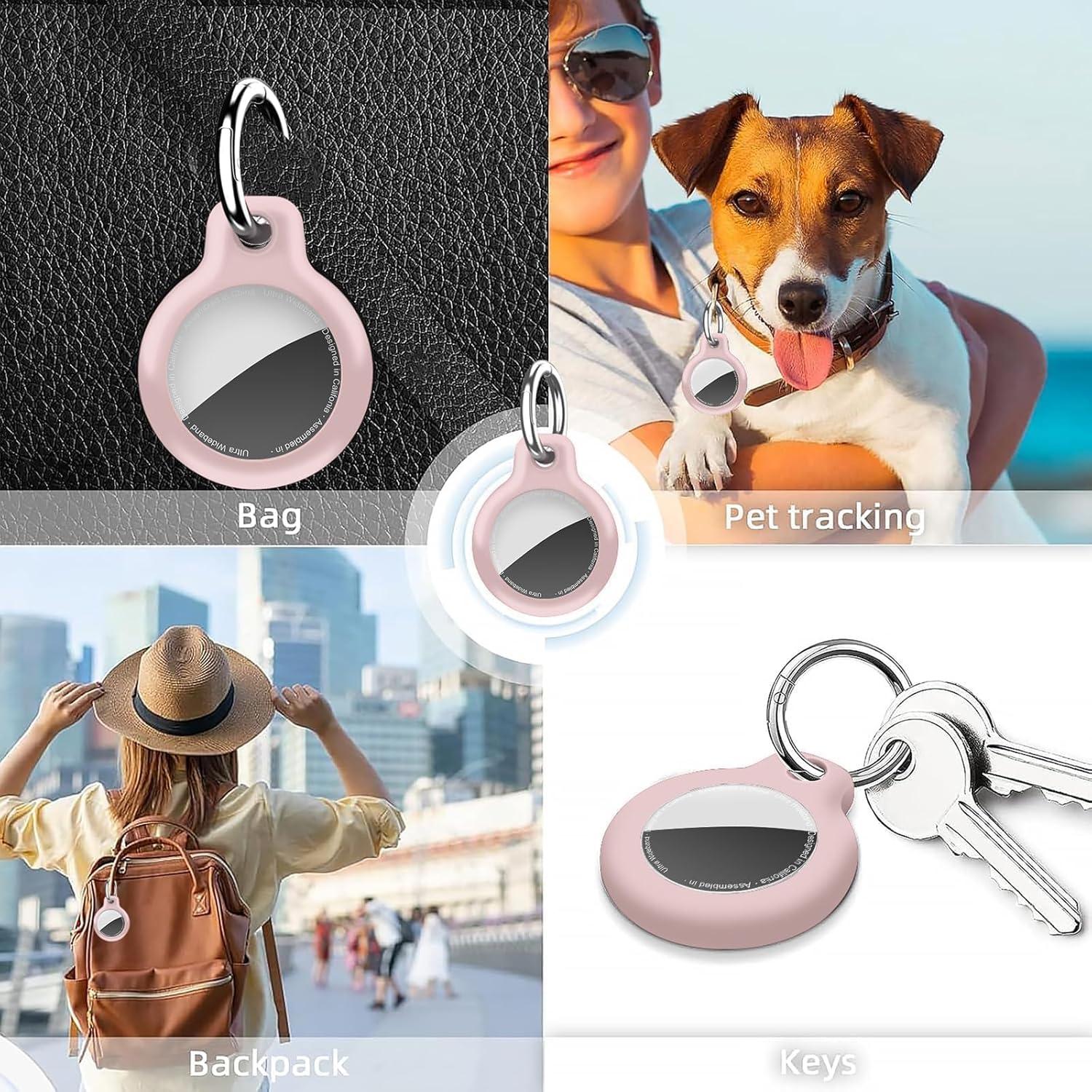 Funda Impermeable TPU para AirTag YOKRWO 4-Pack Multi Color