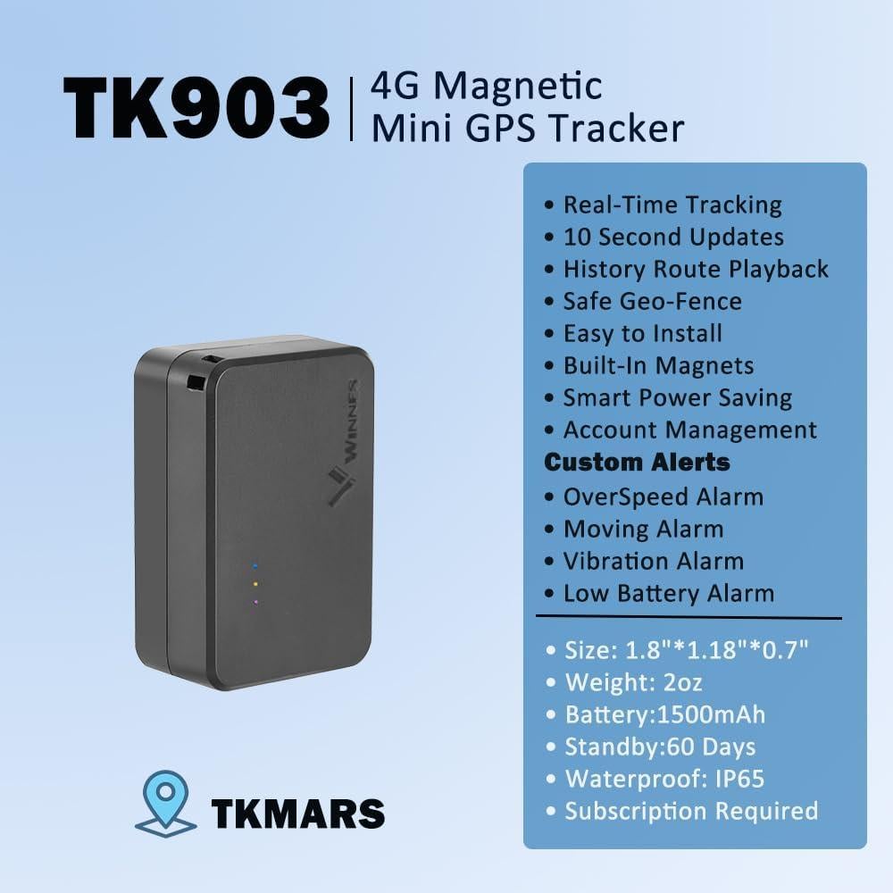 Rastreador GPS Mini TKMARS TK903 con 60 Días de Batería