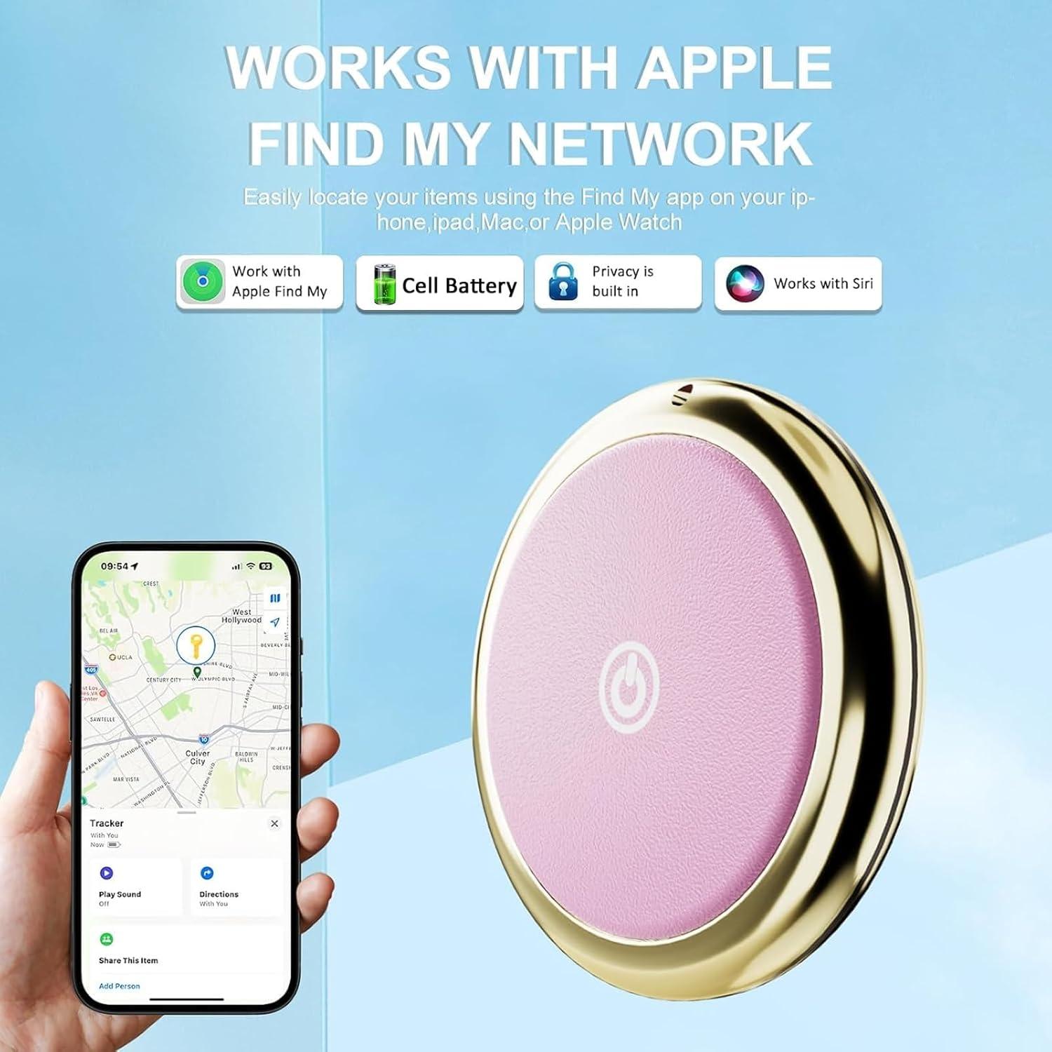 Localizador GPS Air Tag para iOS SmartLB 2 Paquete Negro/Rosa