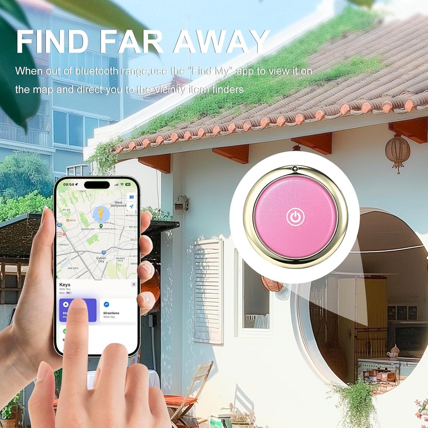 Localizador GPS Air Tag para iOS SmartLB 2 Paquete Negro/Rosa