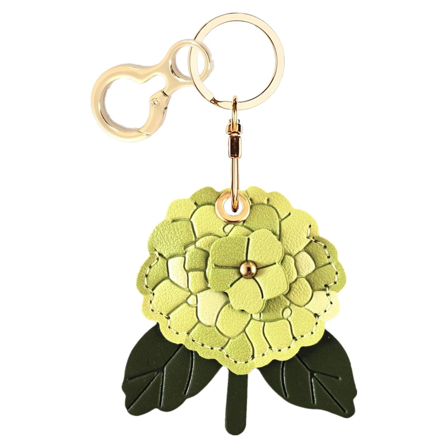 Funda de cuero PU para AirTag BORKUANA - Color Hortensia A