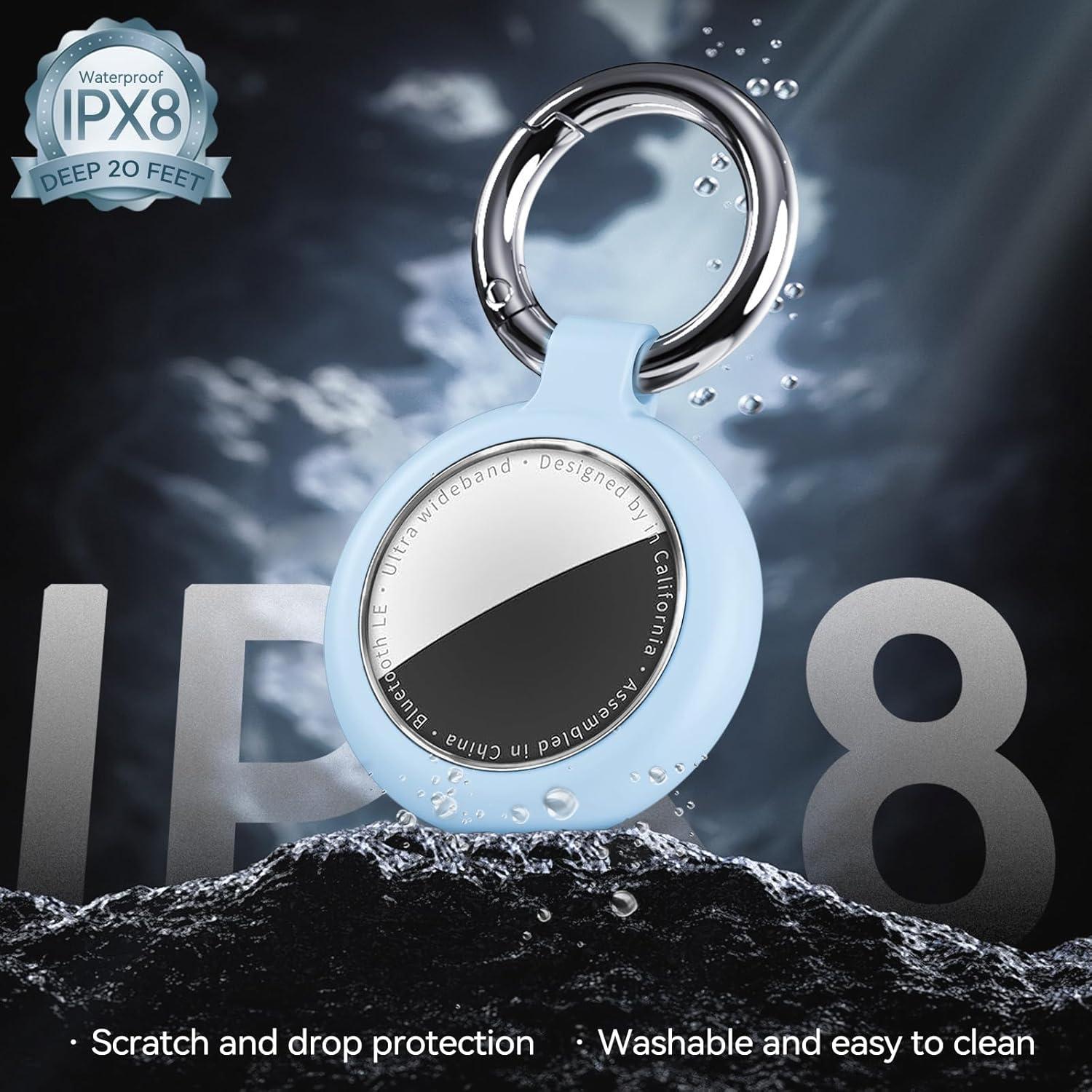 Funda Impermeable Inesore para AirTag - Textura Fibra Carbono