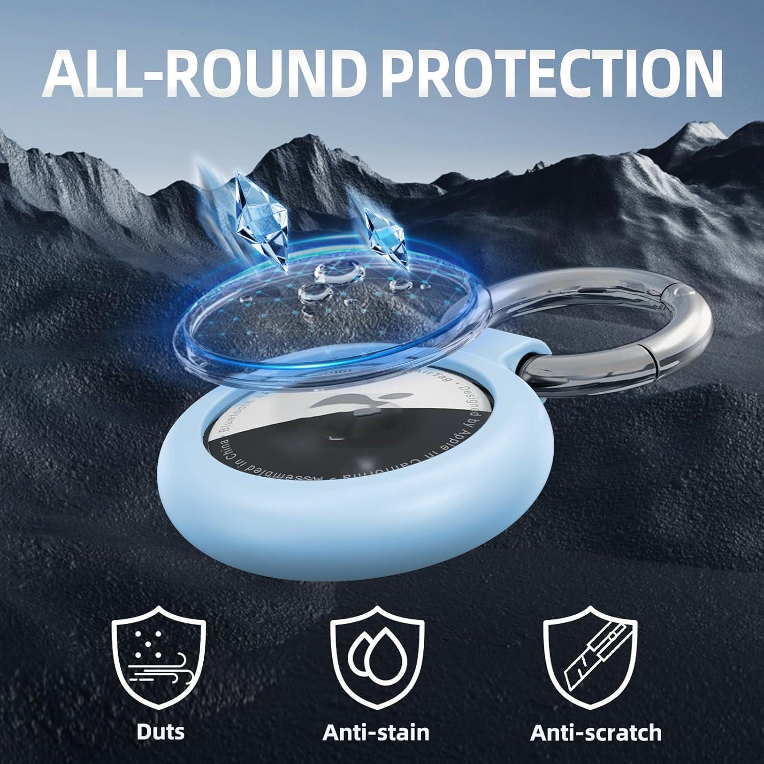 Funda Impermeable Inesore para AirTag - Textura Fibra Carbono