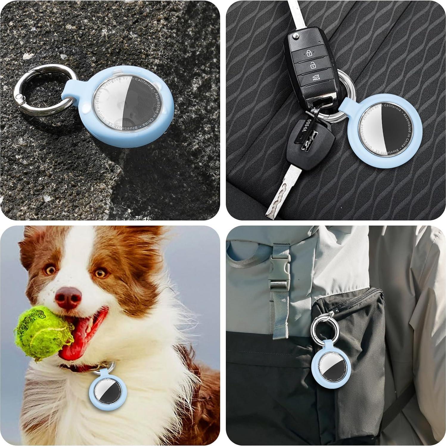 Funda Impermeable Inesore para AirTag - Textura Fibra Carbono