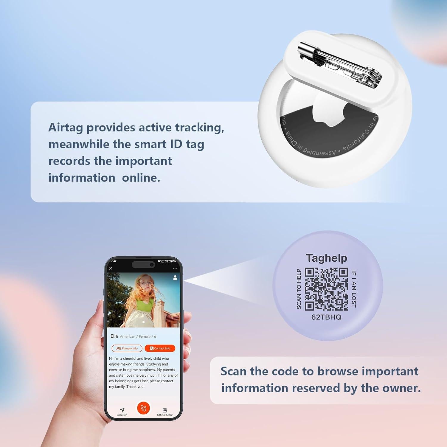 Soporte para AirTag Taghelp - Funda Silicona Verde y Amarillo