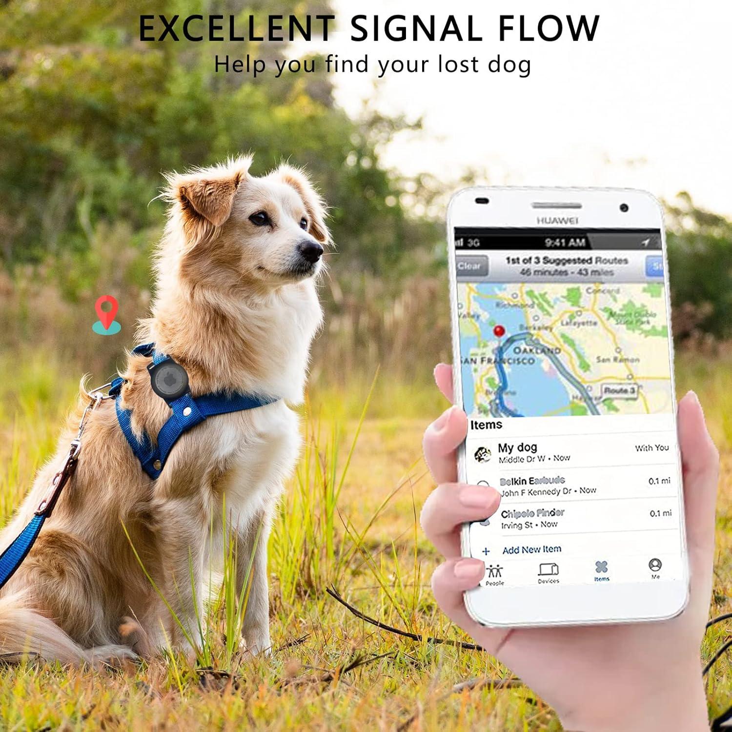 Soporte de Collar para AirTag POHNUI - Funda Protectora para Mascotas