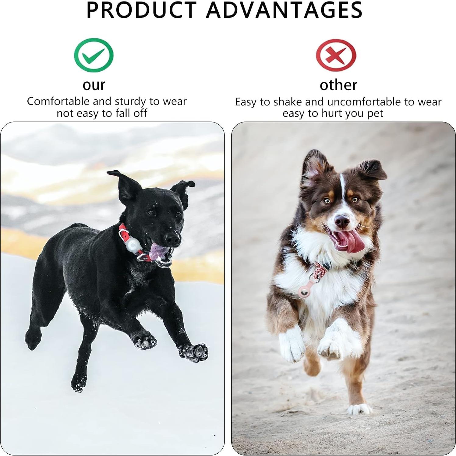 Soporte de Collar para AirTag POHNUI - Funda Protectora para Mascotas