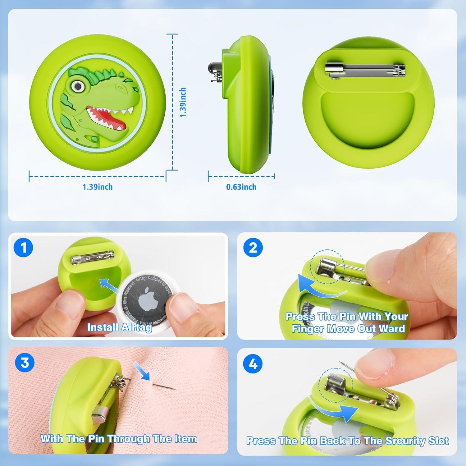 Funda Oculta para AirTag Apple 4 Pack Niños Caricatura