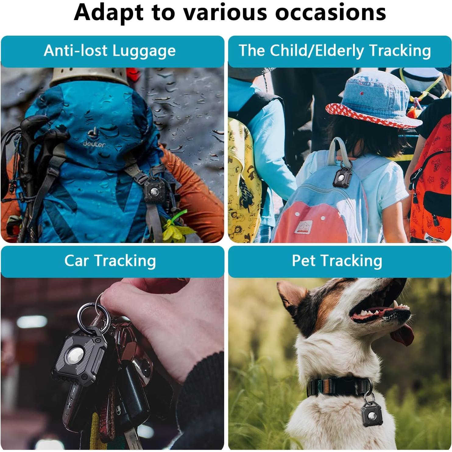 Funda Protectora para AirTag Sichy Rojo - Impermeable y Duradera