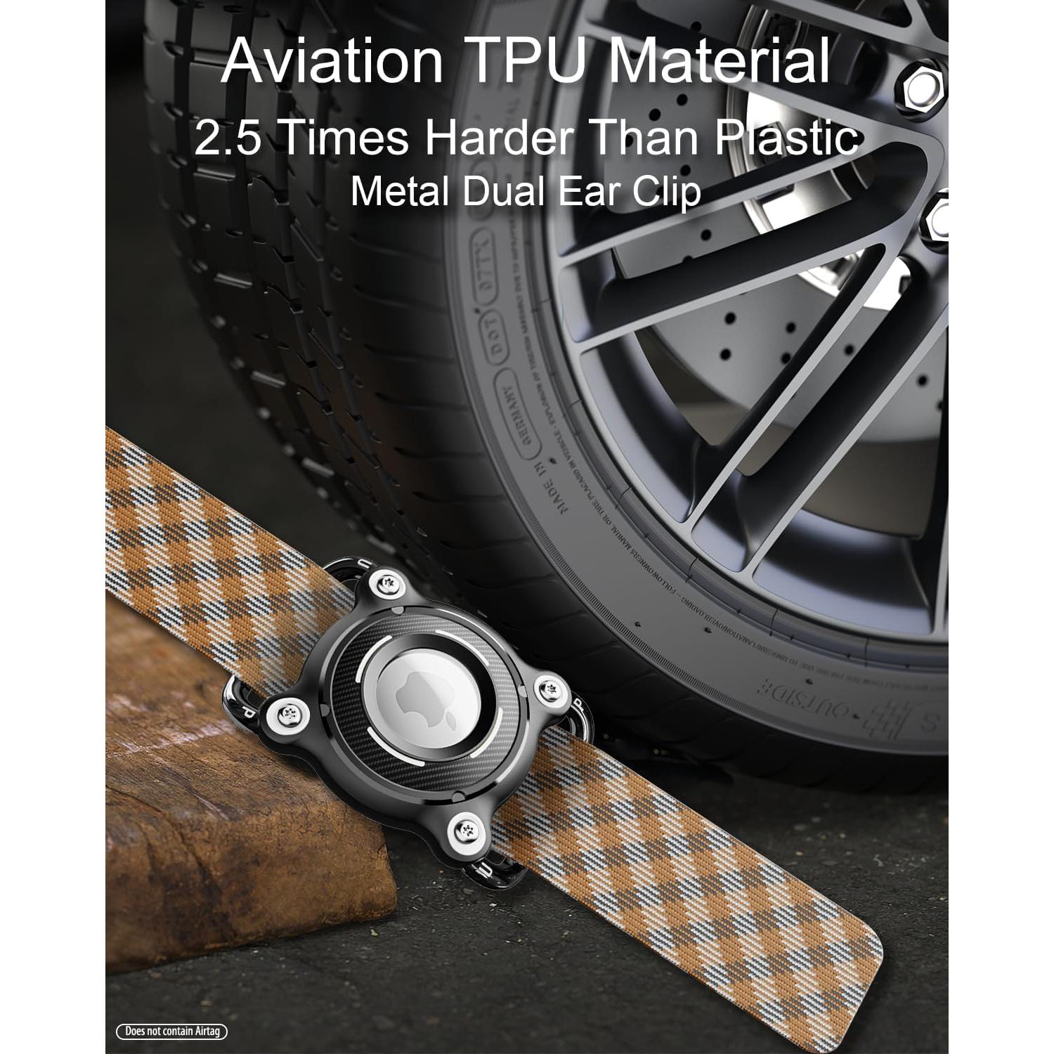 Soporte Impermeable IP68 para Airtag de Perro SCALLOP