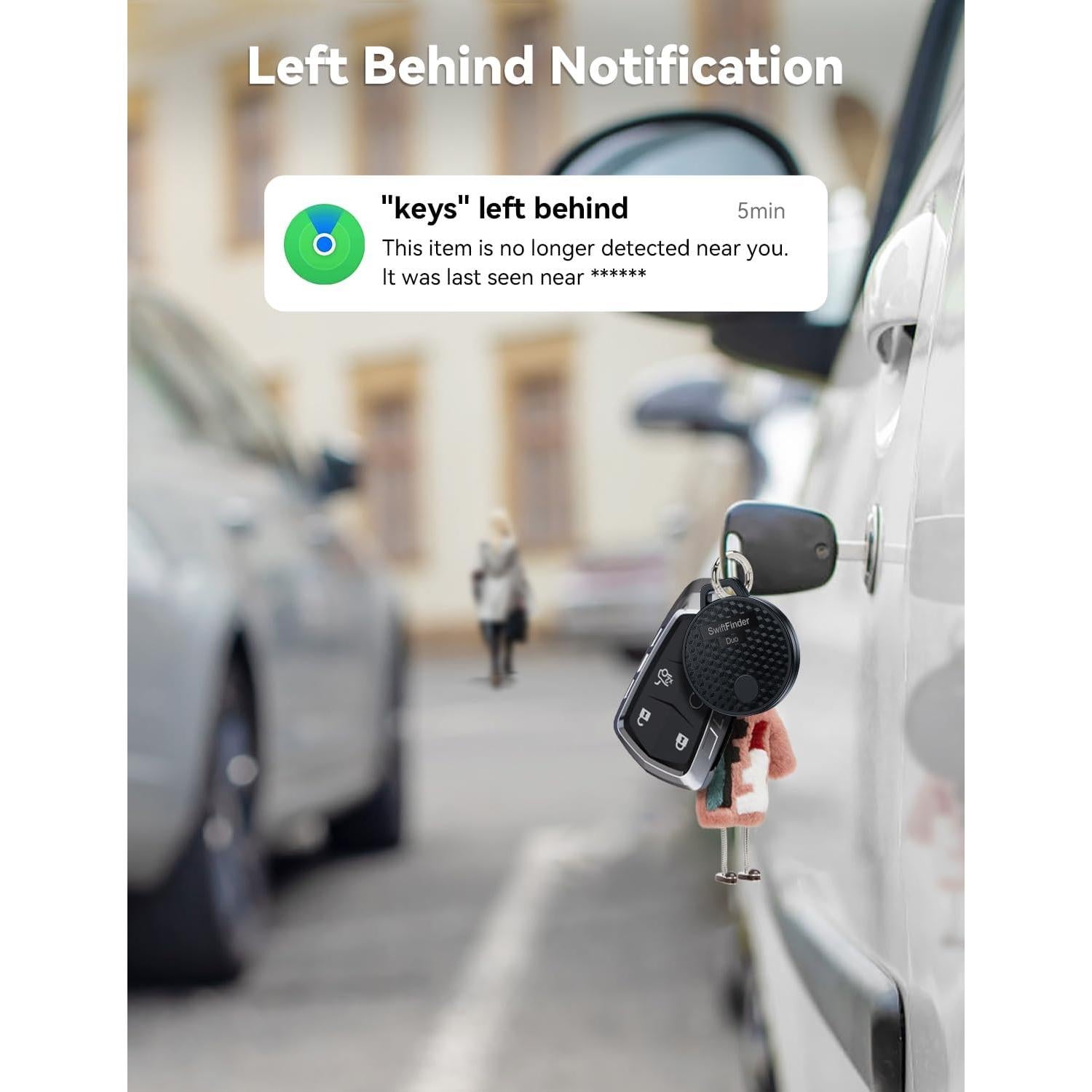 Etiqueta de Rastreo Bluetooth SwiftFinder para iOS - Localizador de Llaves y Equipaje