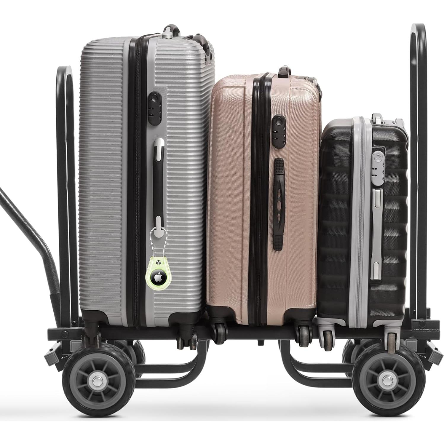 Soporte impermeable para AirTag Dinghe - 4 piezas (2 negro, 2 blanco)