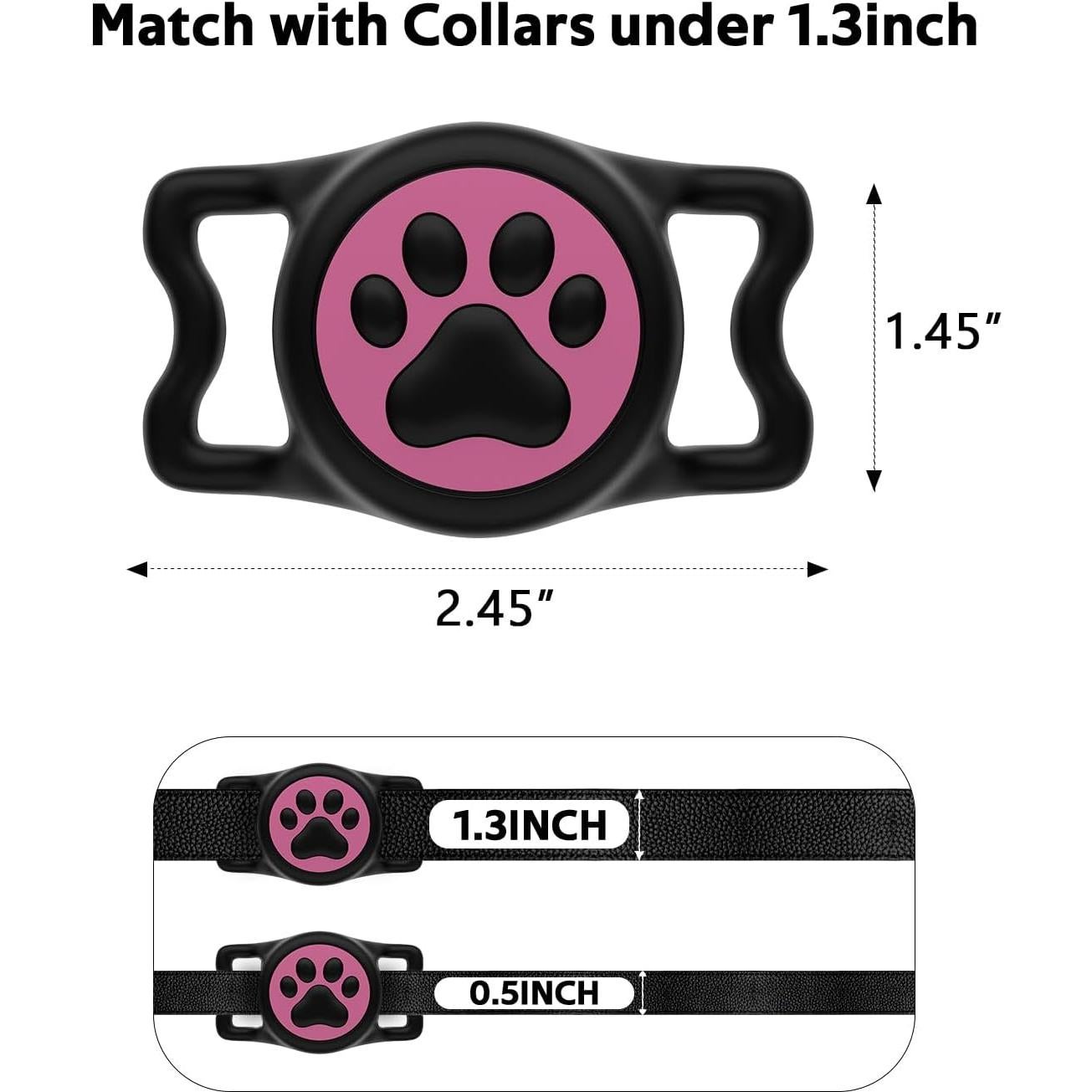 Soporte de Silicona para AirTag de Perro WhoseID Impermeable