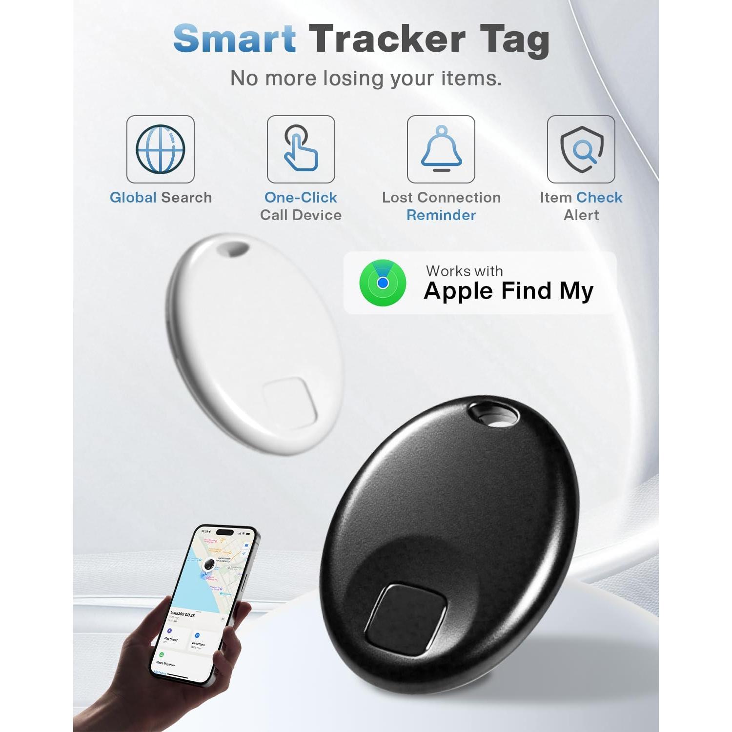 Paquete de 4 Etiquetas Air Tracker Apple S2, Rastreador iOS