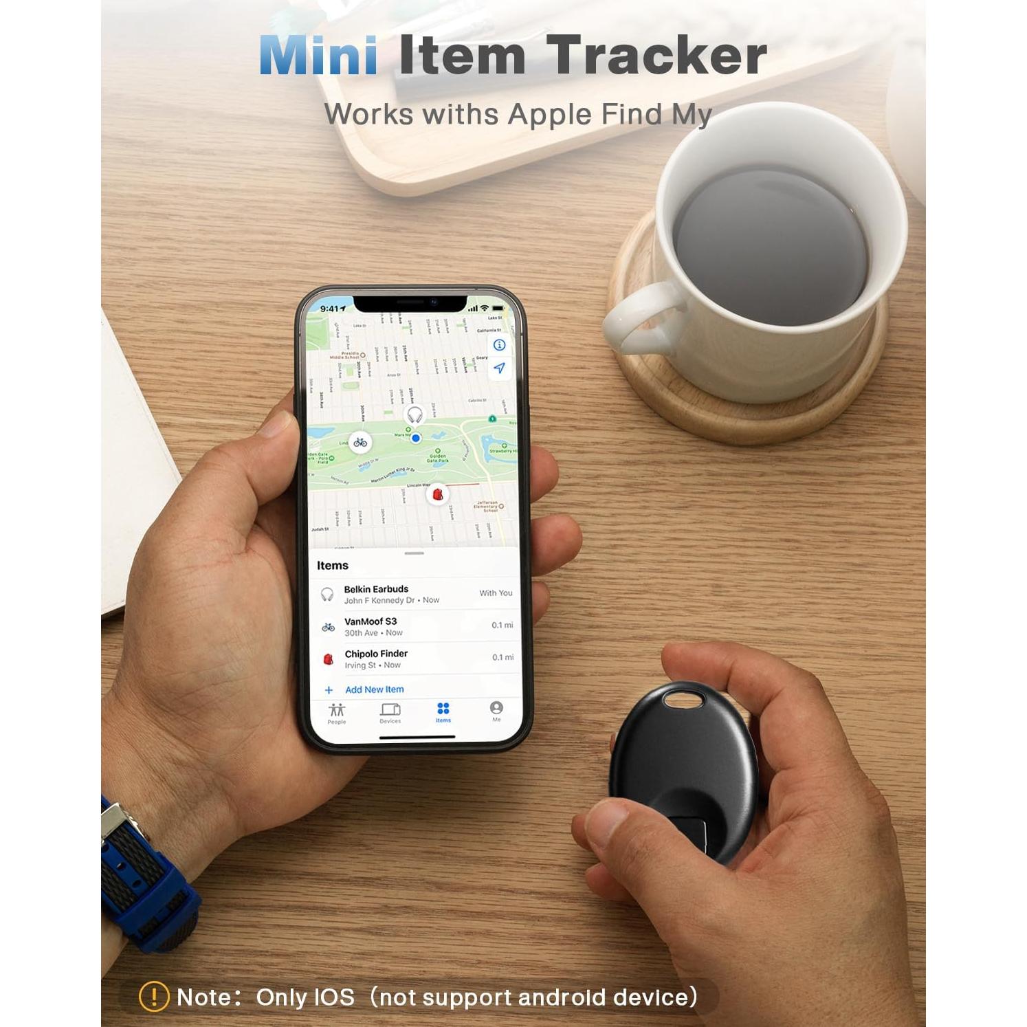 Paquete de 4 Etiquetas Air Tracker Apple S2, Rastreador iOS