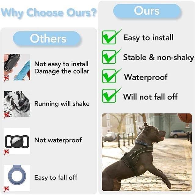 Soporte Airtag para Collar de Perro PAWS SUPPLIES - Impermeable