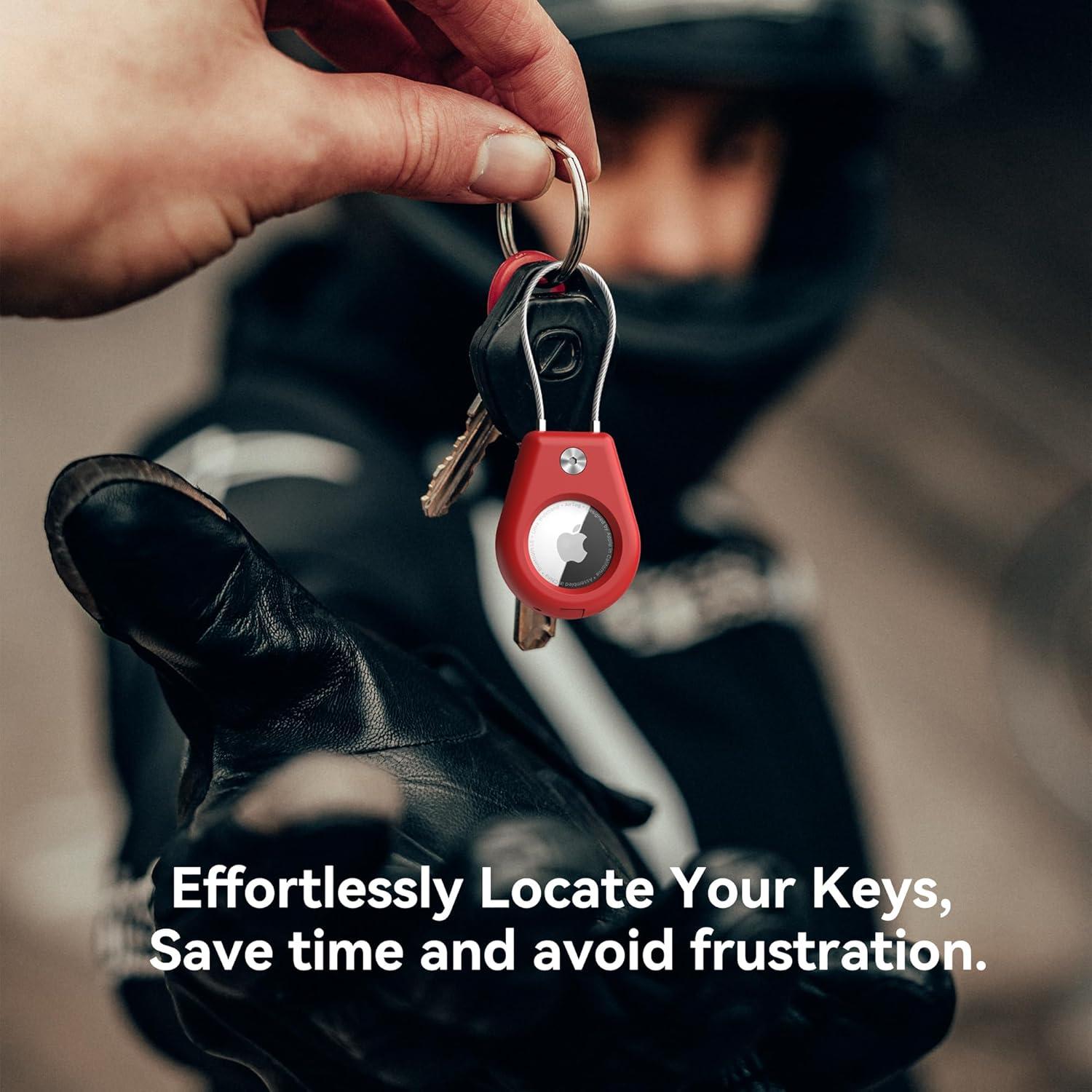 Soporte Seguro para AirTag SkyArmor - 4 Piezas, Color Variado