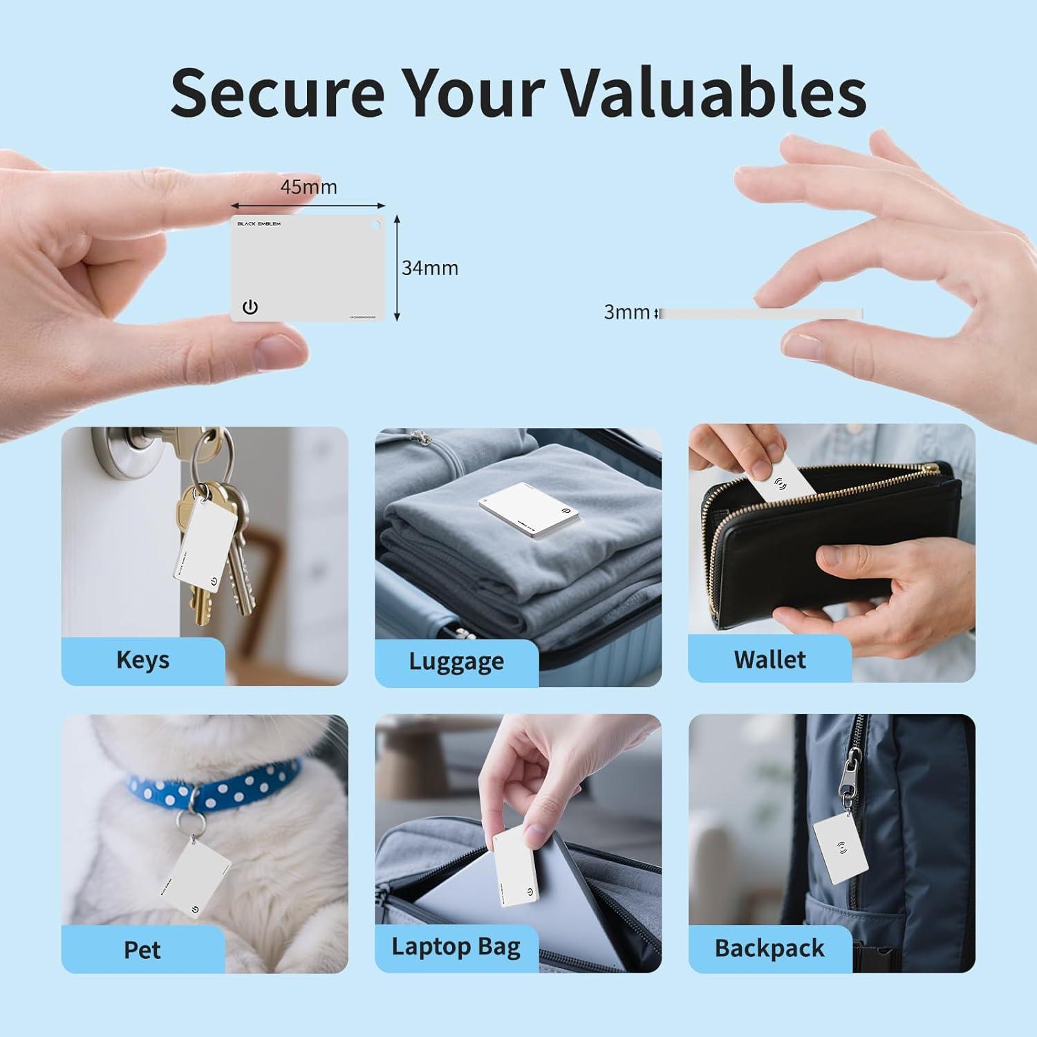 Rastreador Bluetooth Recargable BlackEmblem H para iOS