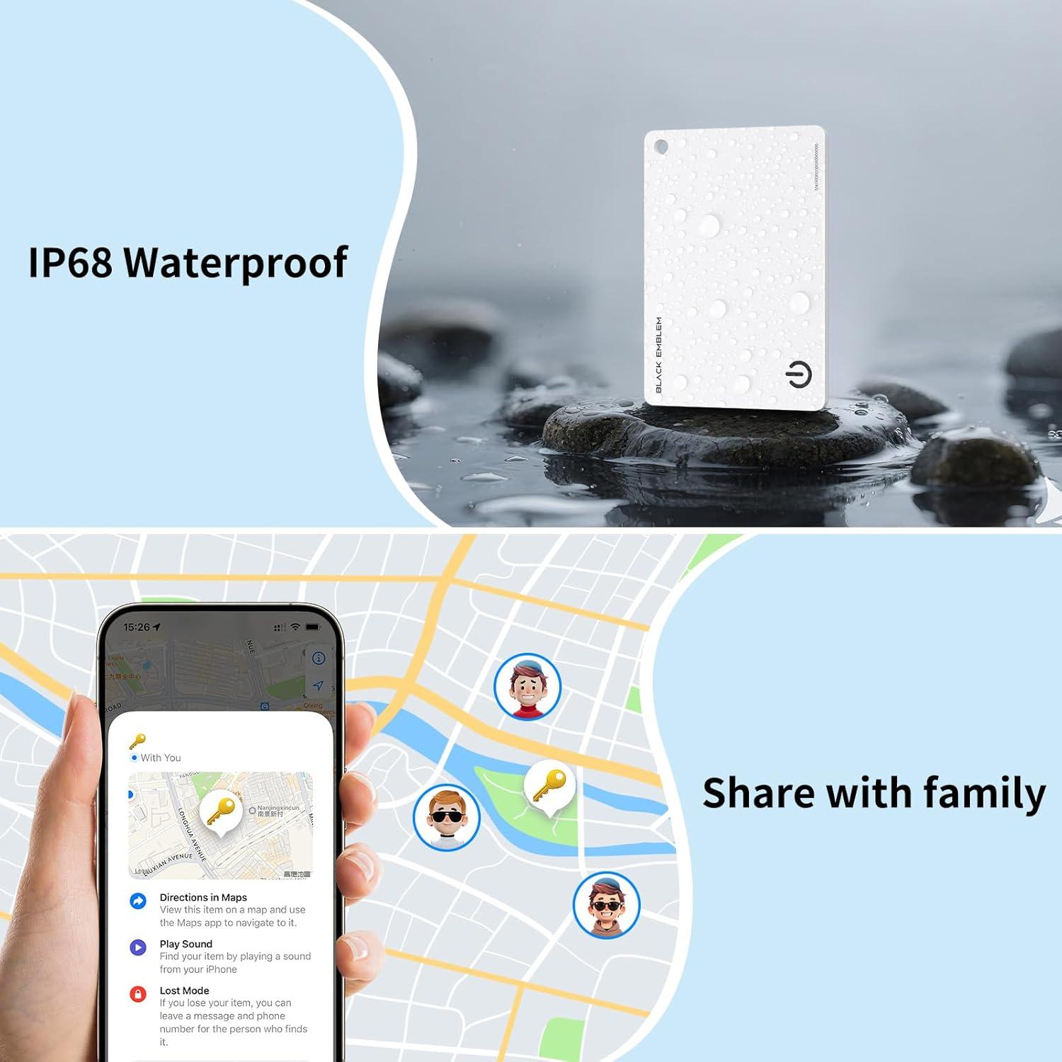 Rastreador Bluetooth Recargable BlackEmblem H para iOS