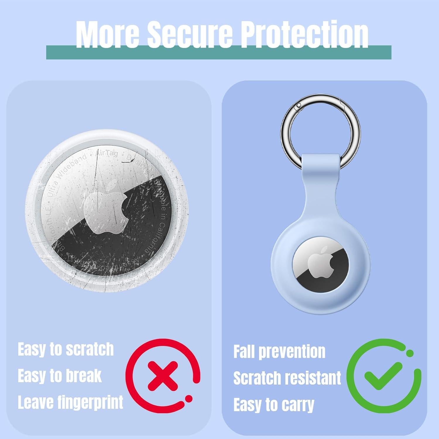 Funda Silicona Impermeable Beydoa para Apple AirTag - 4 Colores