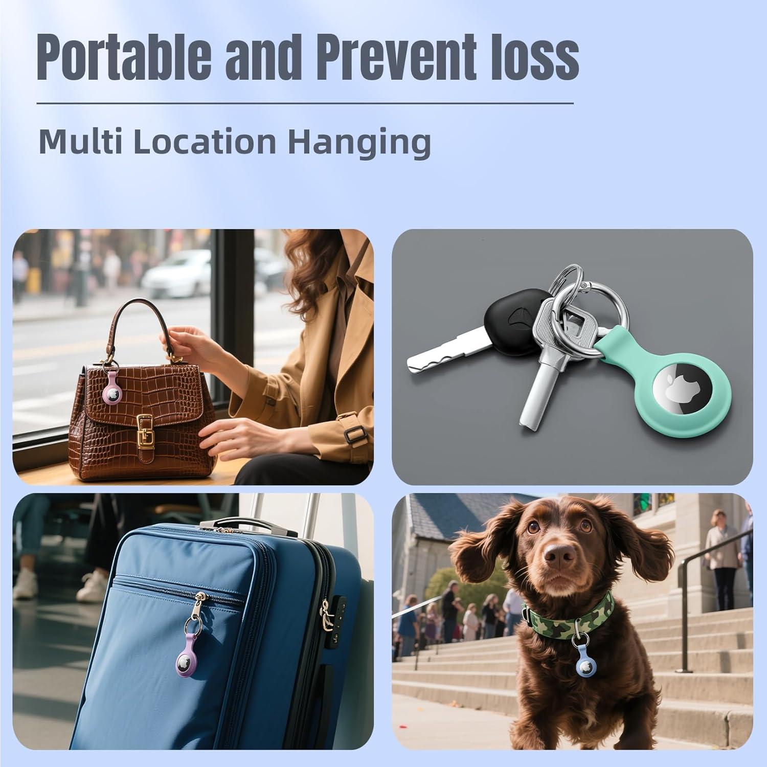 Funda Silicona Impermeable Beydoa para Apple AirTag - 4 Colores