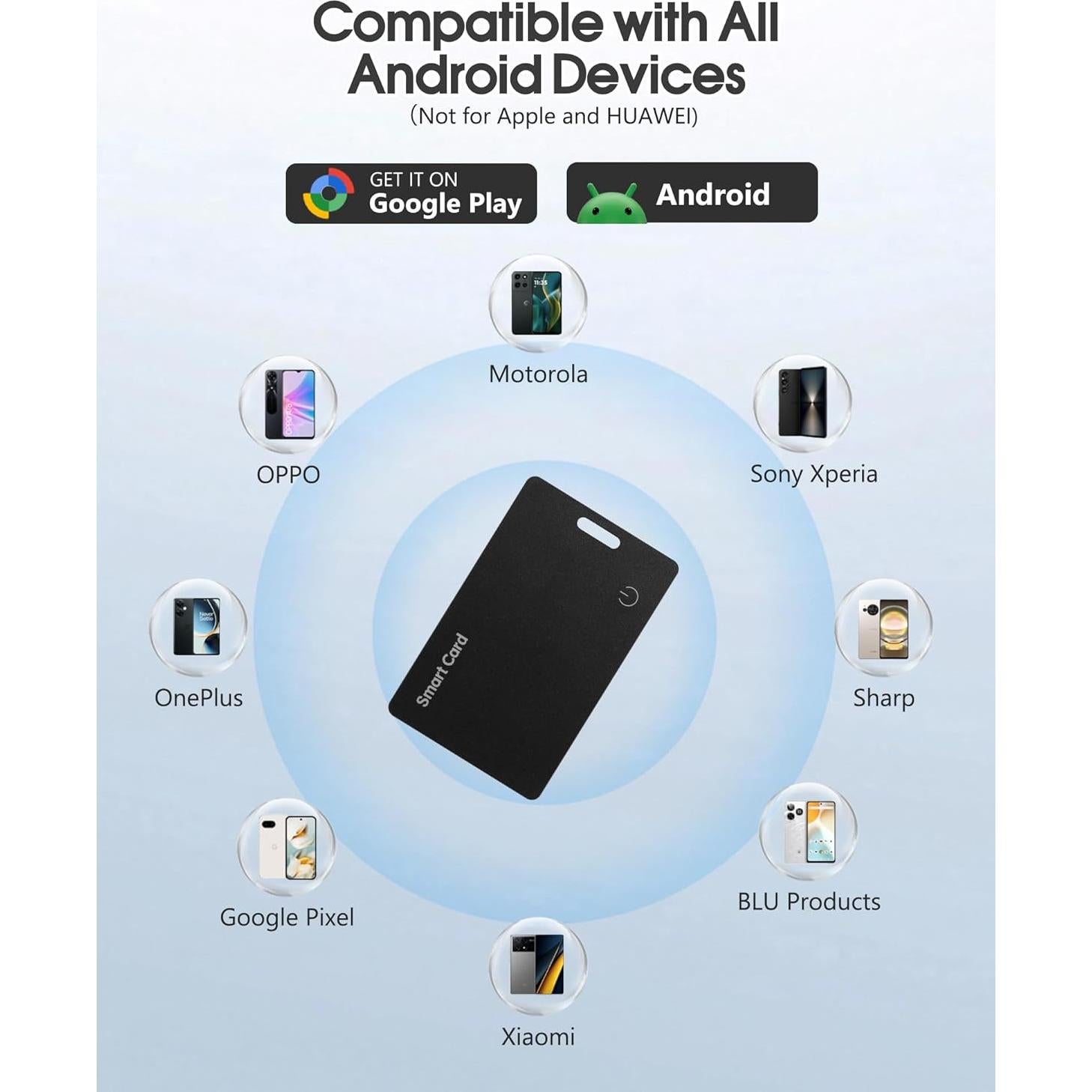 Tarjeta Localizadora de Cartera Mikaylear Android IP68