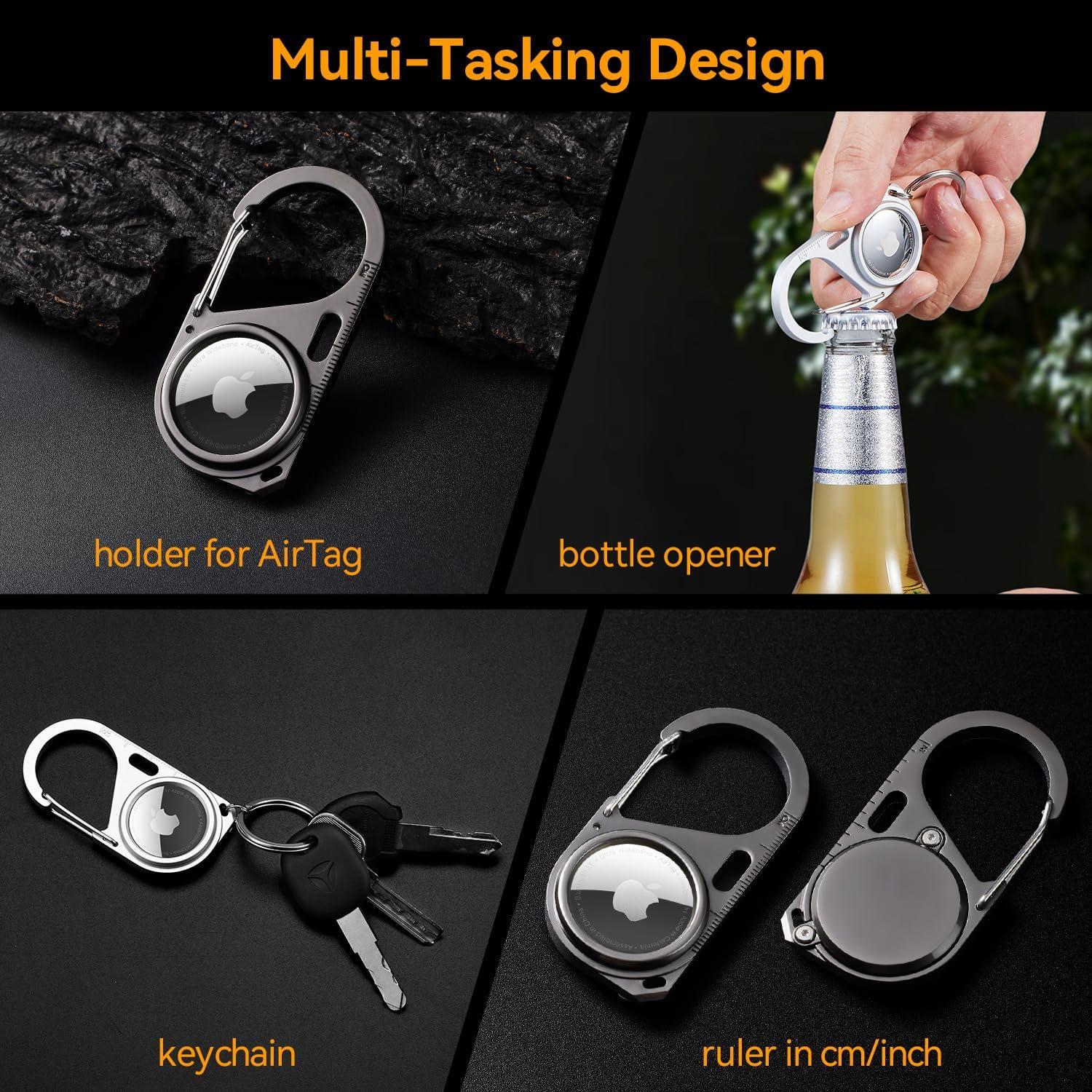 Funda Protectora Dura Hdcaravan para Apple AirTag - Negro