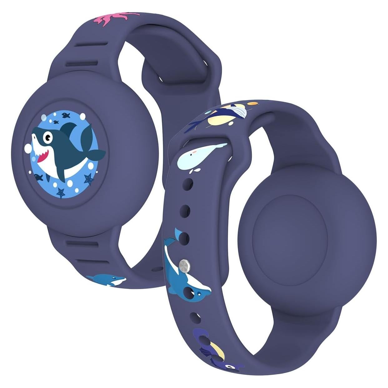 Pulsera Impermeable DDDWJK para AirTag Niños - Color Tiburón