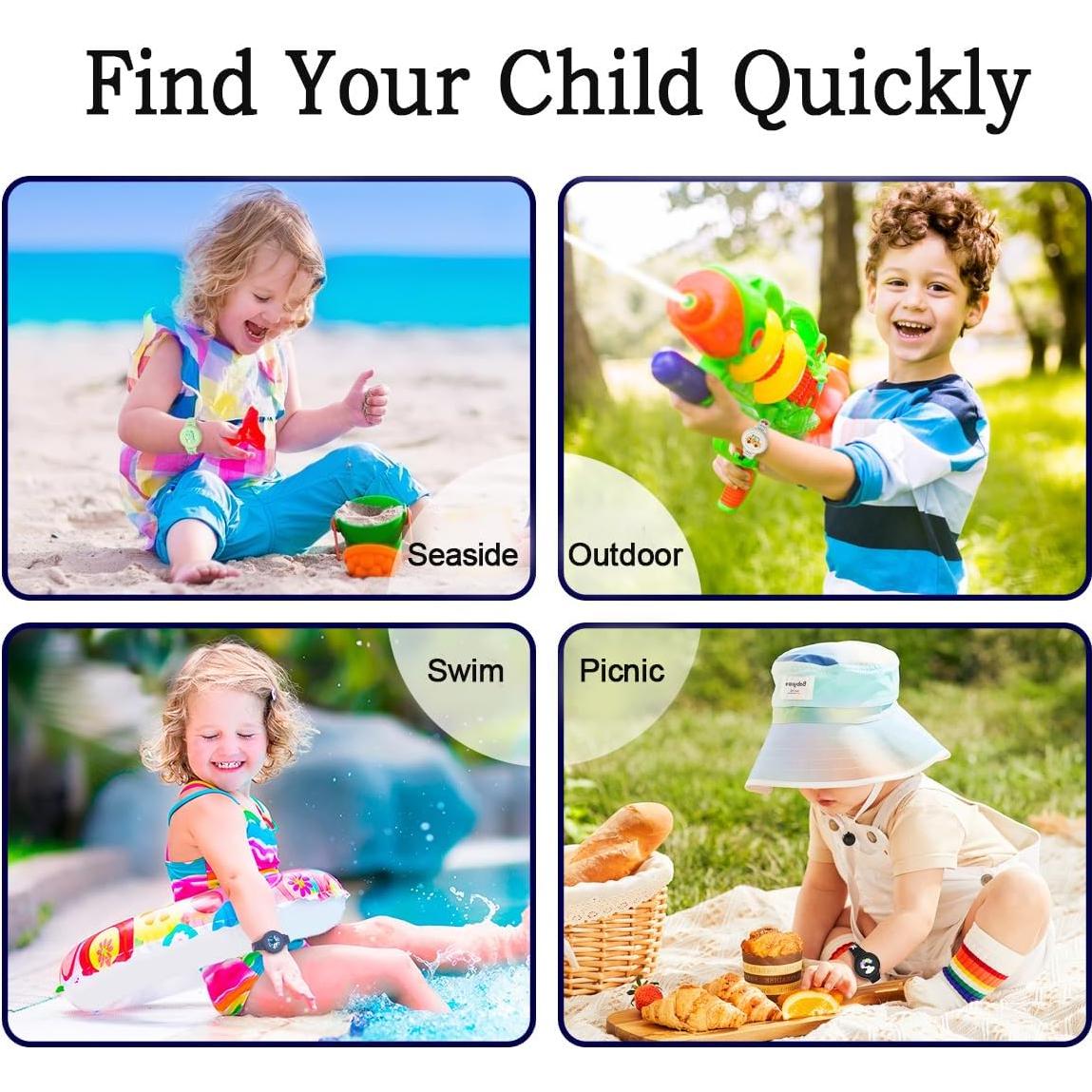 Pulsera Impermeable DDDWJK para AirTag Niños - Color Tiburón