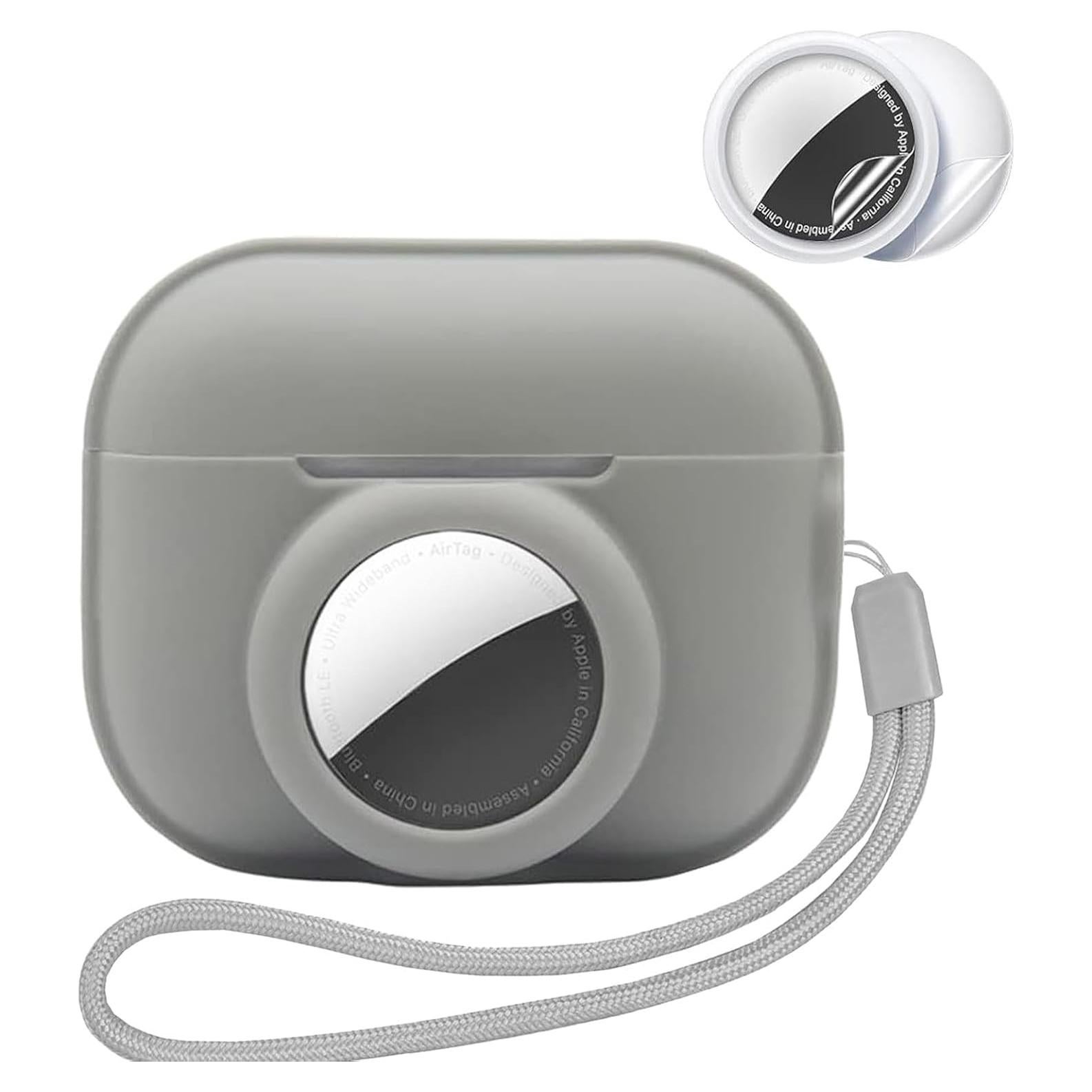 Funda Protectora 2 en 1 para AirPods Pro 2 Gen 2022 - Gris Plateado