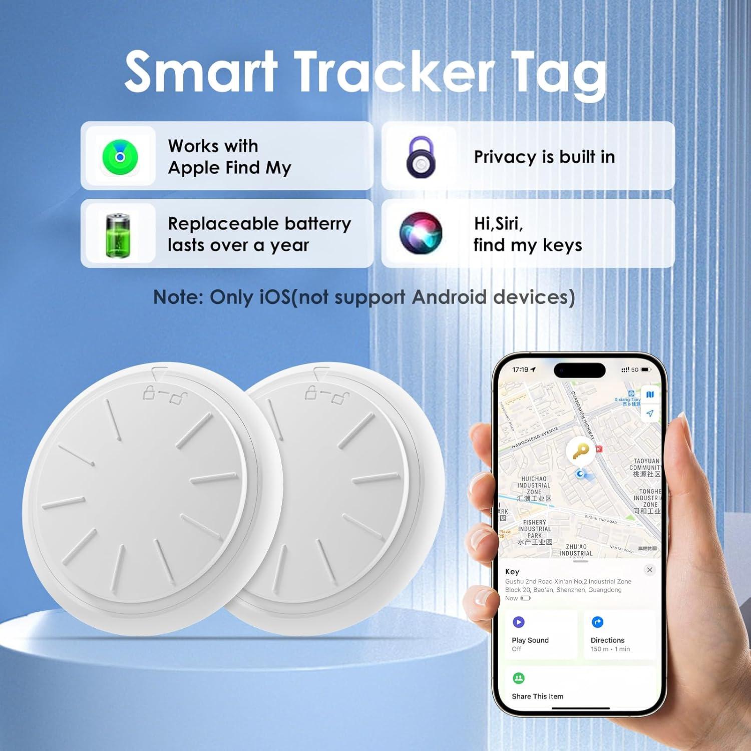Tracker GPS ZITTZ 2 Pack Impermeable para iOS - Llaves y Equipaje