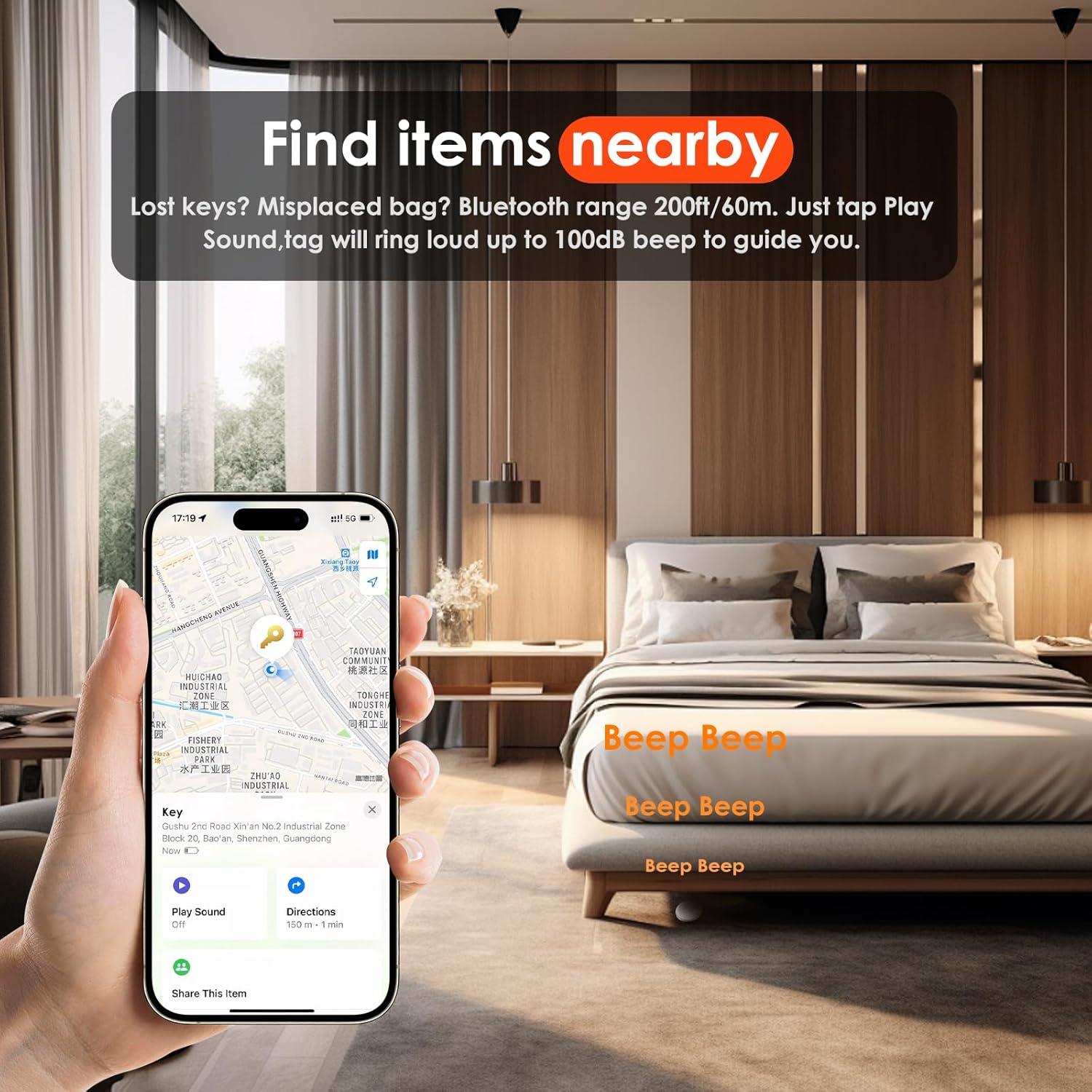Tracker GPS ZITTZ 2 Pack Impermeable para iOS - Llaves y Equipaje