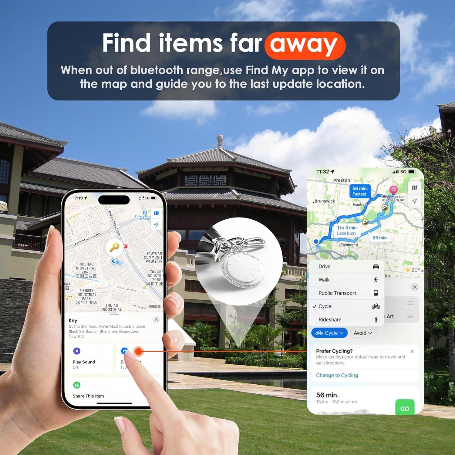 Tracker GPS ZITTZ 2 Pack Impermeable para iOS - Llaves y Equipaje