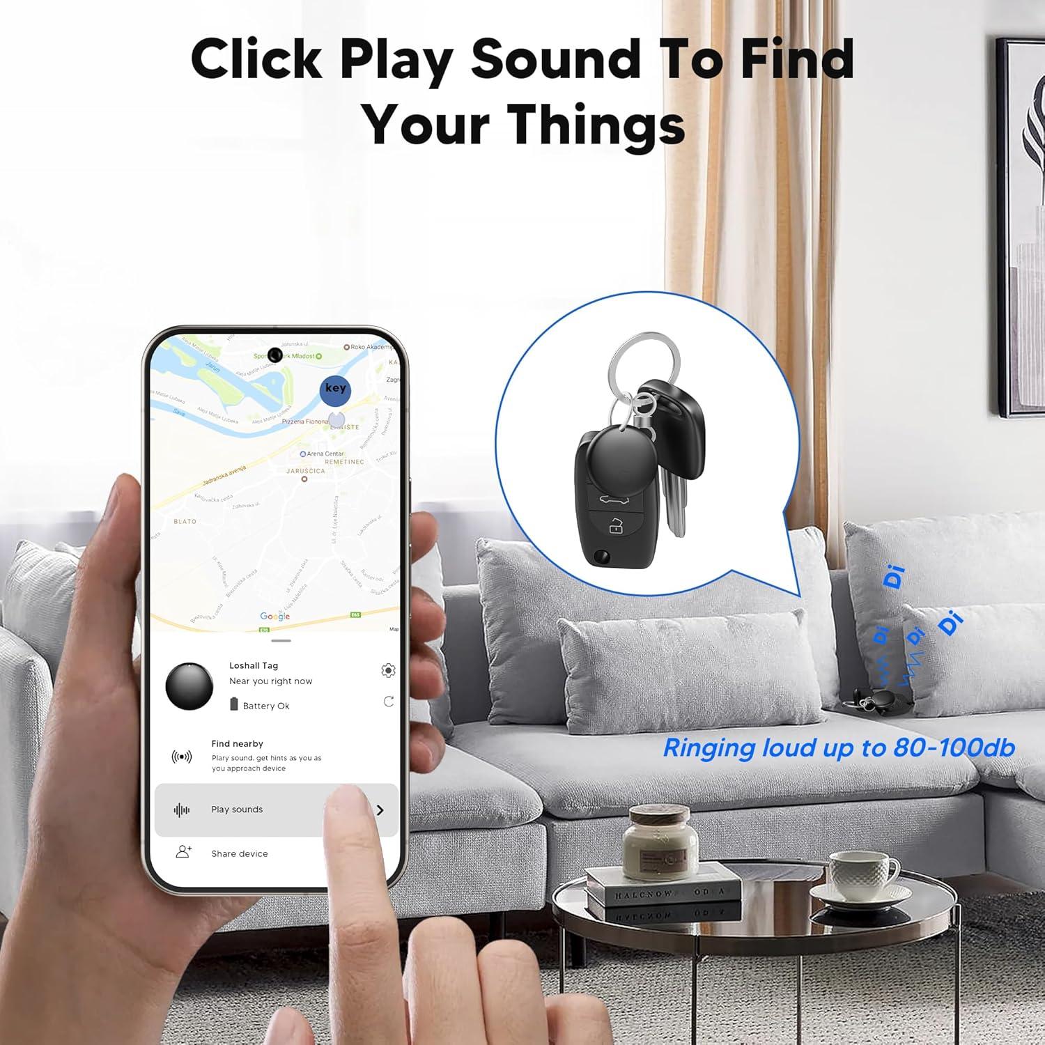 Etiqueta de Seguimiento Air ZZIGEMH para Android - Paquete de 4