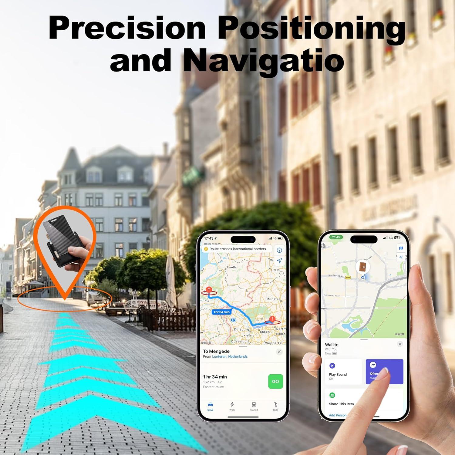 Tarjeta rastreadora de billetera Apple Find My IP68 Bluetooth